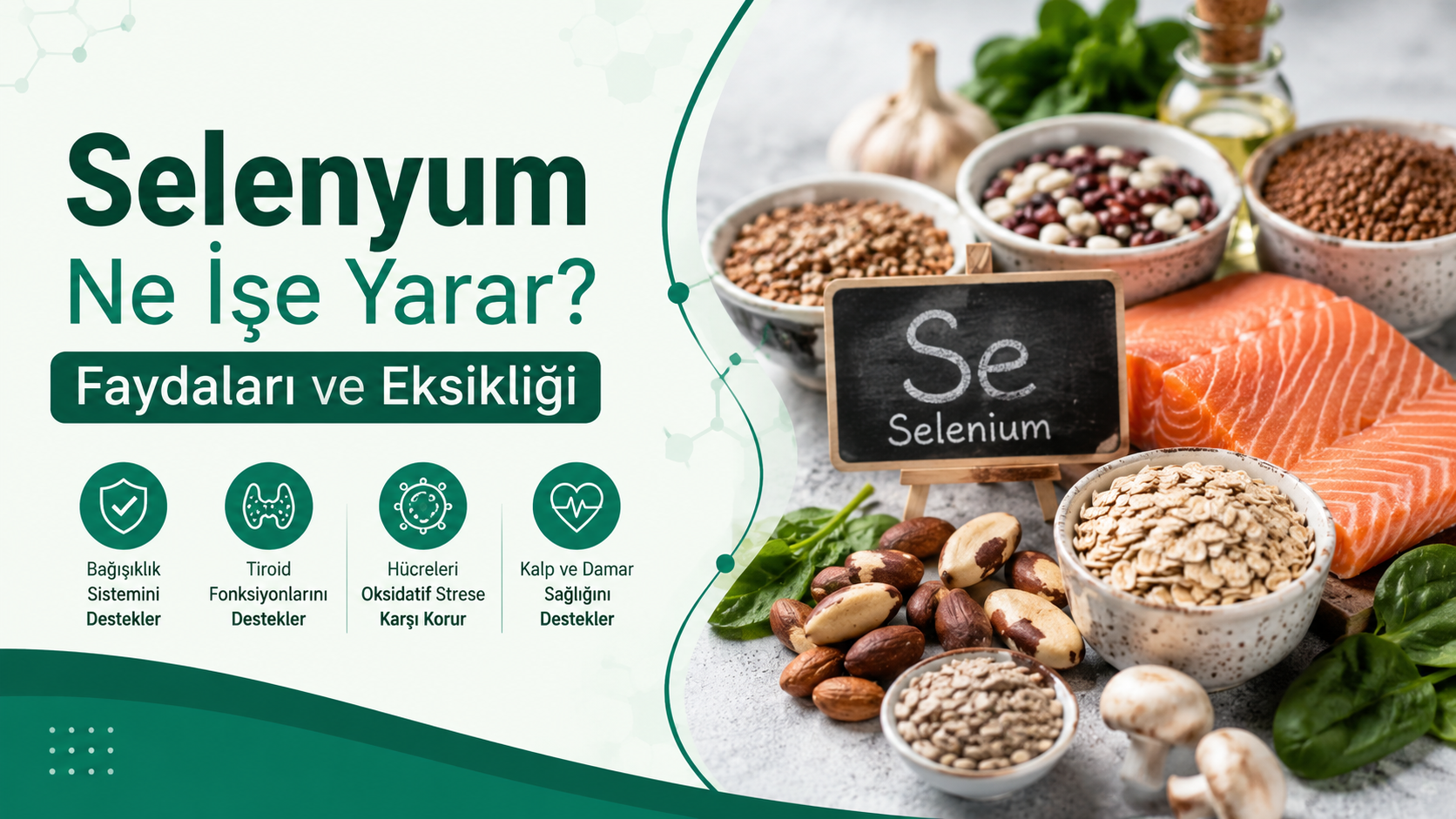 Selenyum Ne İşe Yarar? Faydaları ve Eksikliği