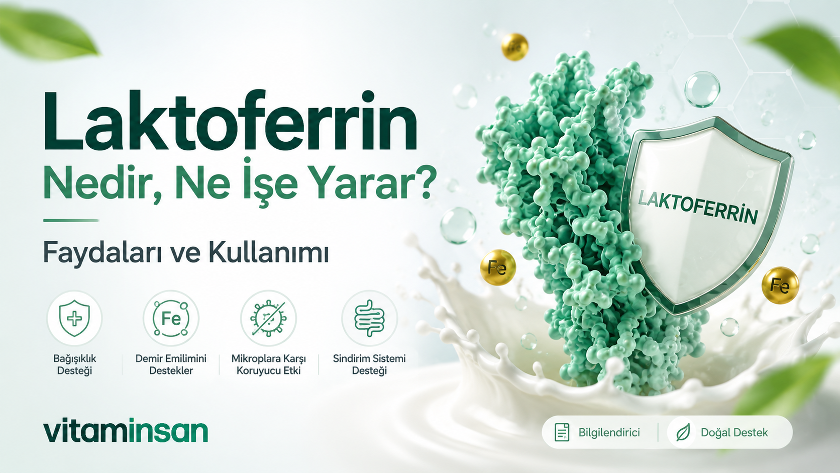 Laktoferrin Nedir, Ne İşe Yarar? Faydaları ve Kullanımı