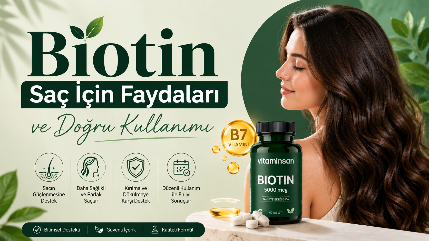 Biotin Saç İçin Faydaları ve Doğru Kullanımı