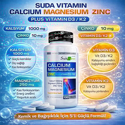Suda Vitamin Calcium Magnesium Zinc Plus