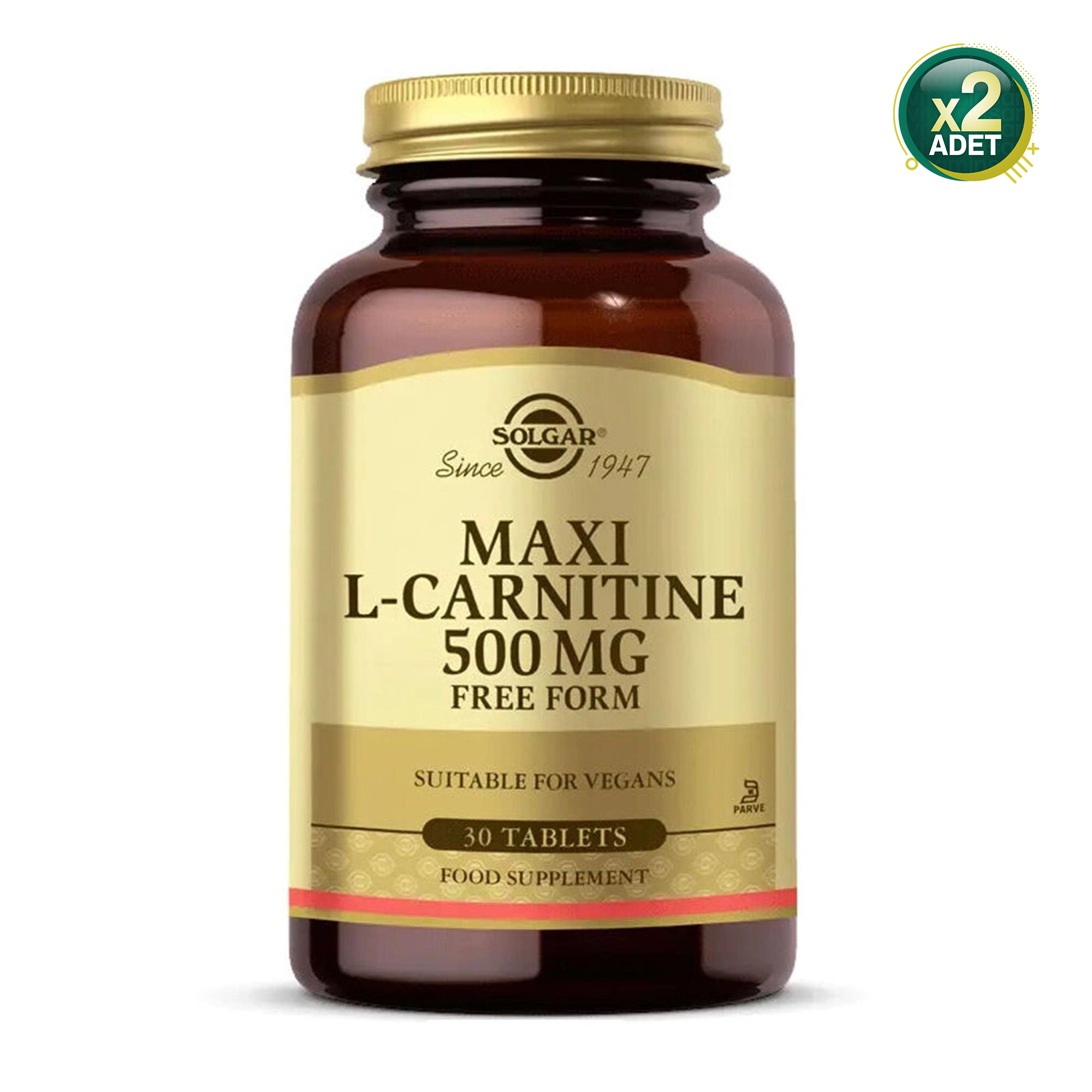  Solgar Maxi L-Carnitine 500 Mg 30 Tablet 2 Adet
