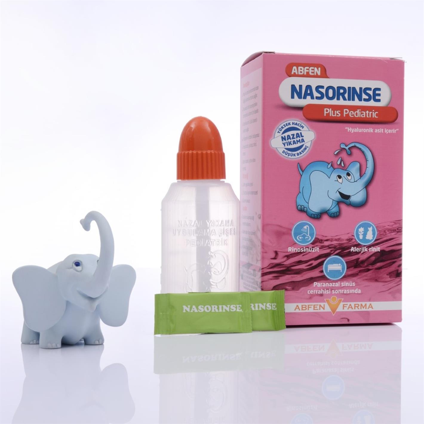 Abfen Nasorinse Plus Pediatrik Burun Yıkama Kiti (pembe büyük)