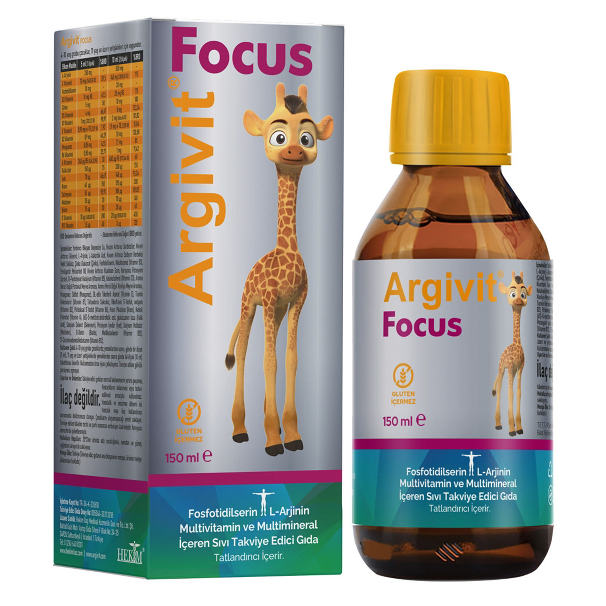 Argivit Focus Takviye Edici Gıda 150 ml
