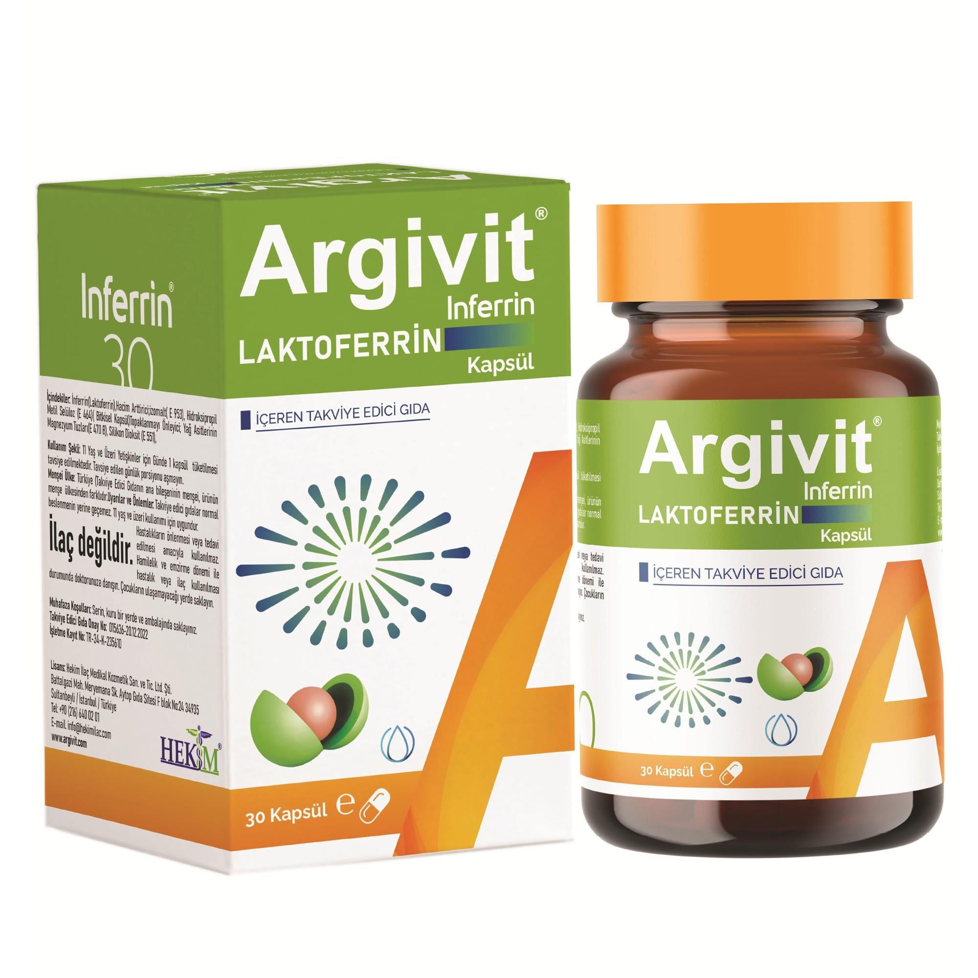 Argivit İnferrin 30 Kapsül