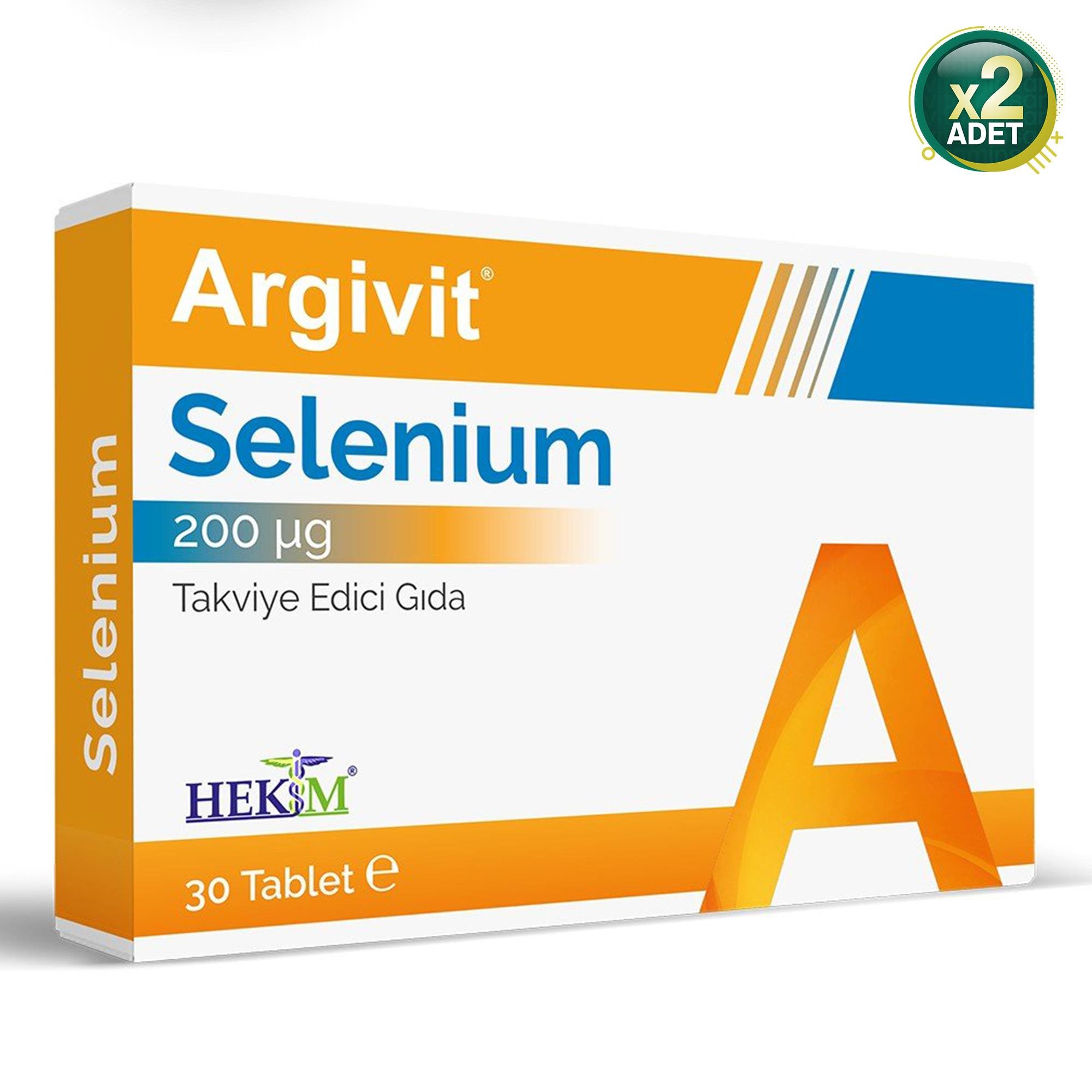 Argivit Selenium 30 Tablet 2 Adet
