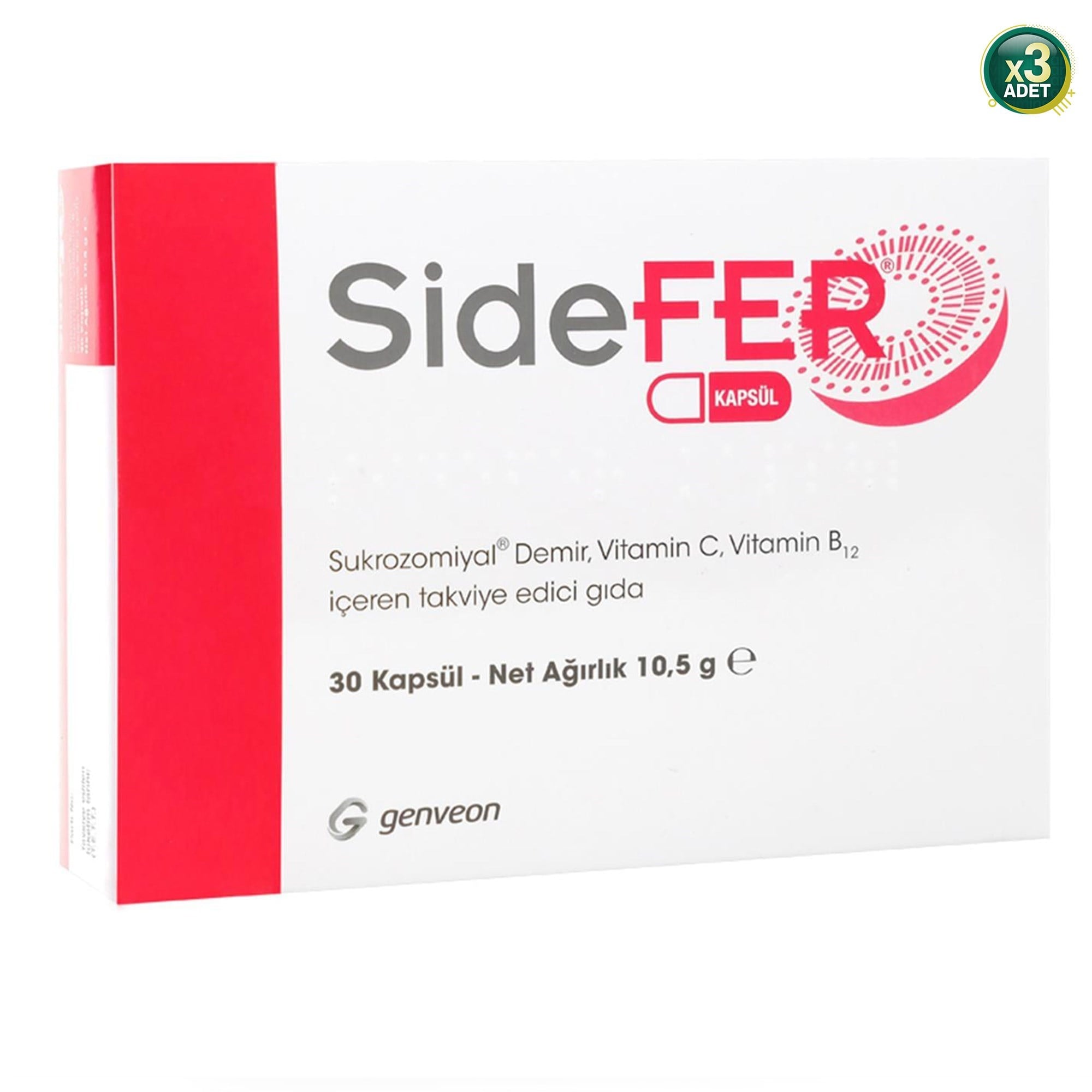 ASF Store Sidefer 30 Kapsül 3 Adet