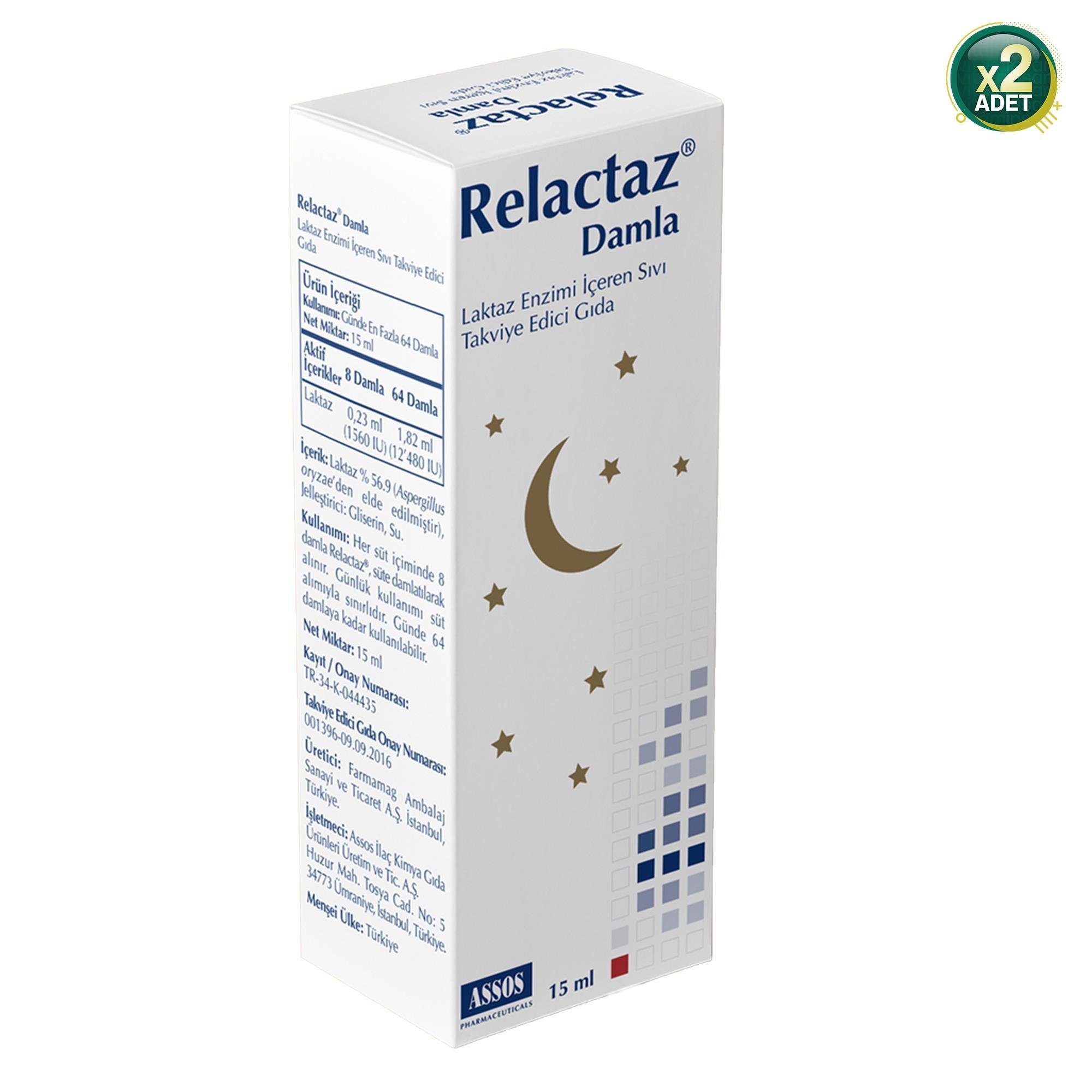 Assos Relactaz Damla 15 ml 2 Adet