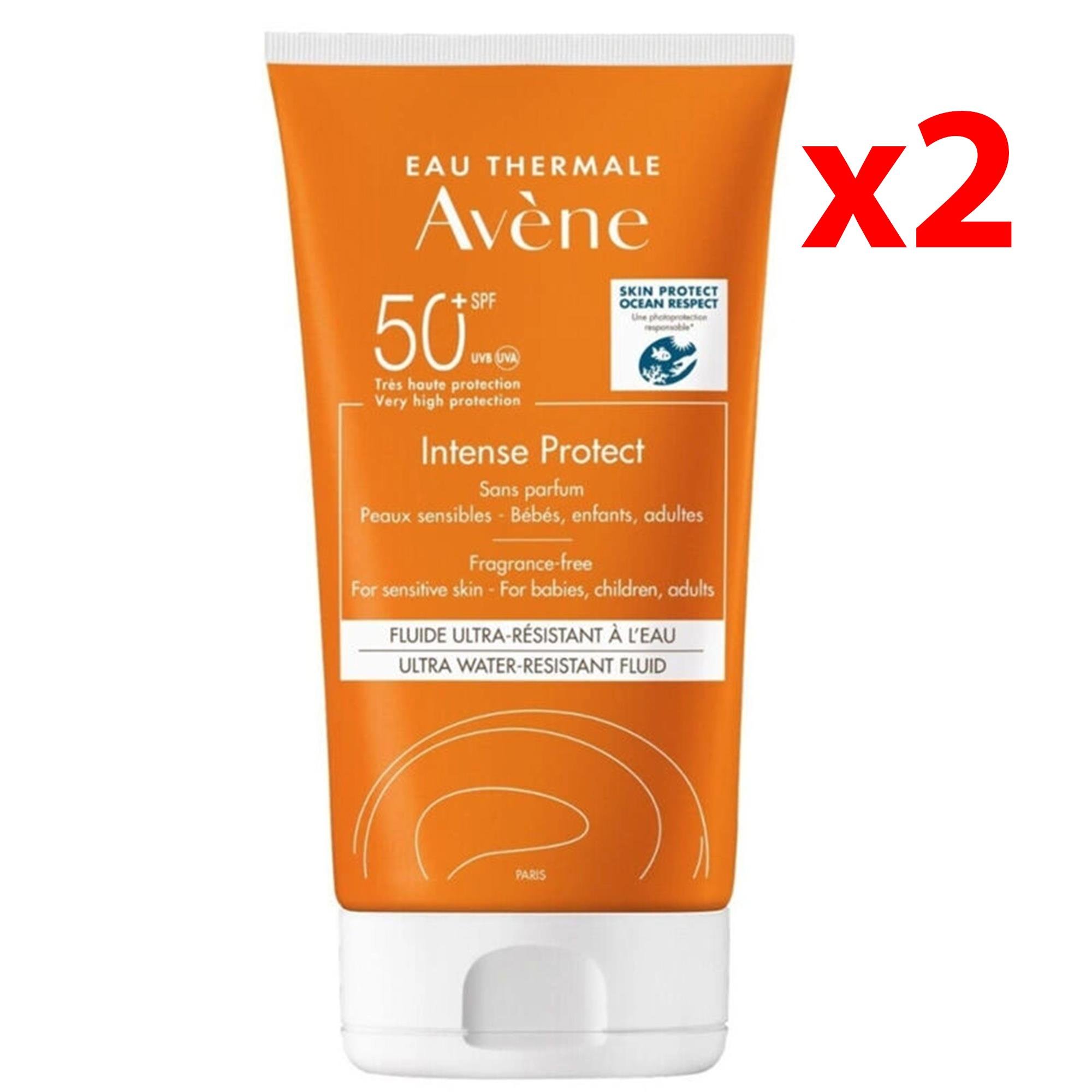 Avene Intense Protect SPF50+ Fluid Ultra Güneş Koruyucu 150 ml 2 Adet
