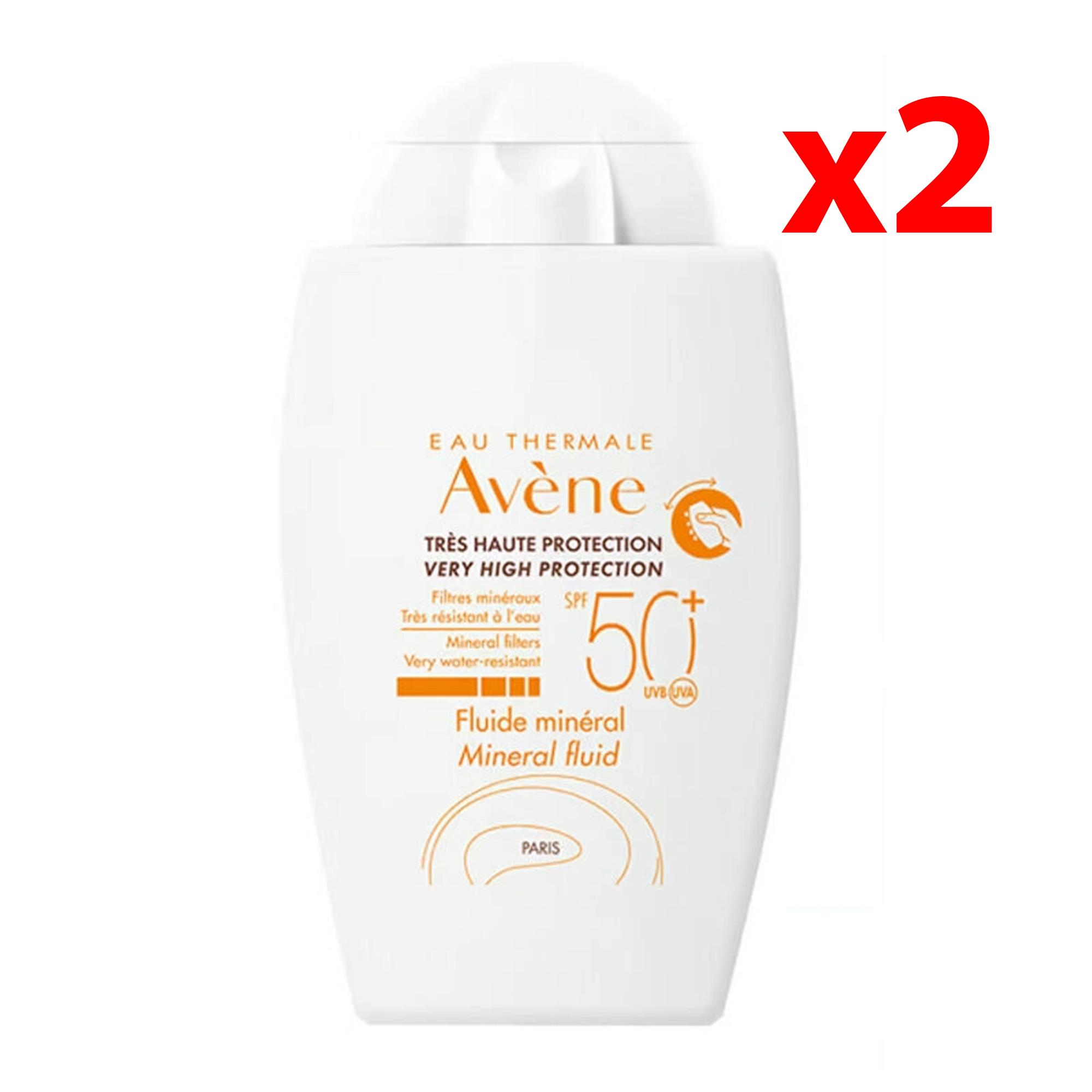 Avene Mineral Sıvı Güneş Kremi SPF 50+ 40 ml 2 Adet
