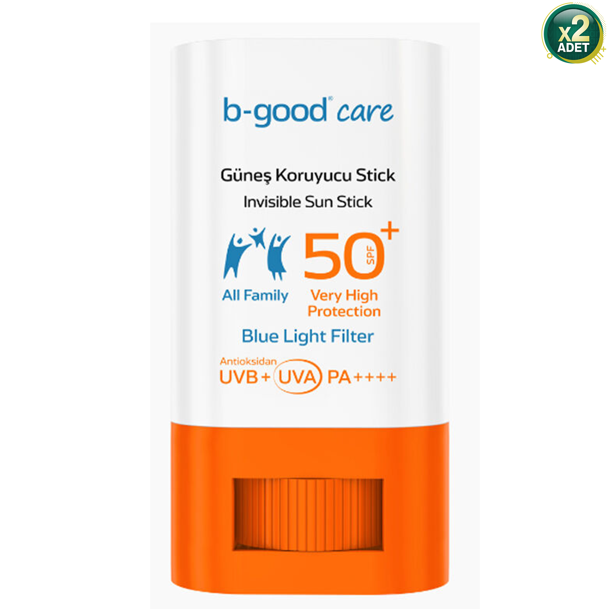 B-Good Care B-Sun 12 ml 50 Faktör Güneş Koruyucu Stick 2 Adet