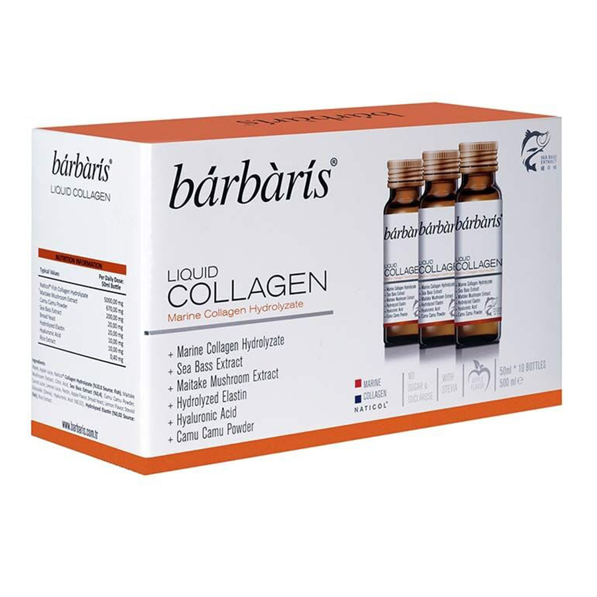 Barbaris Liquid Collagen 50 ml 10 Adet