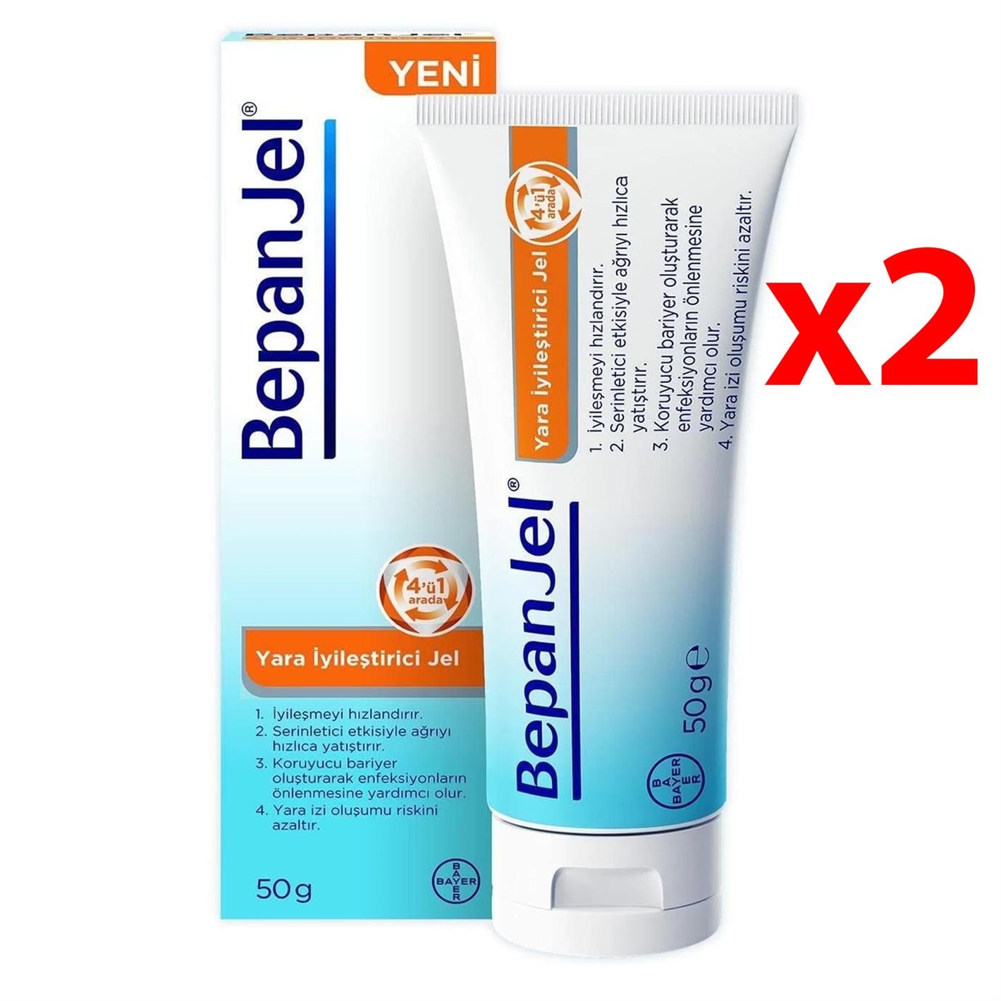 Bepanjel Yara İyileştirici Jel 50 gr 2 Adet