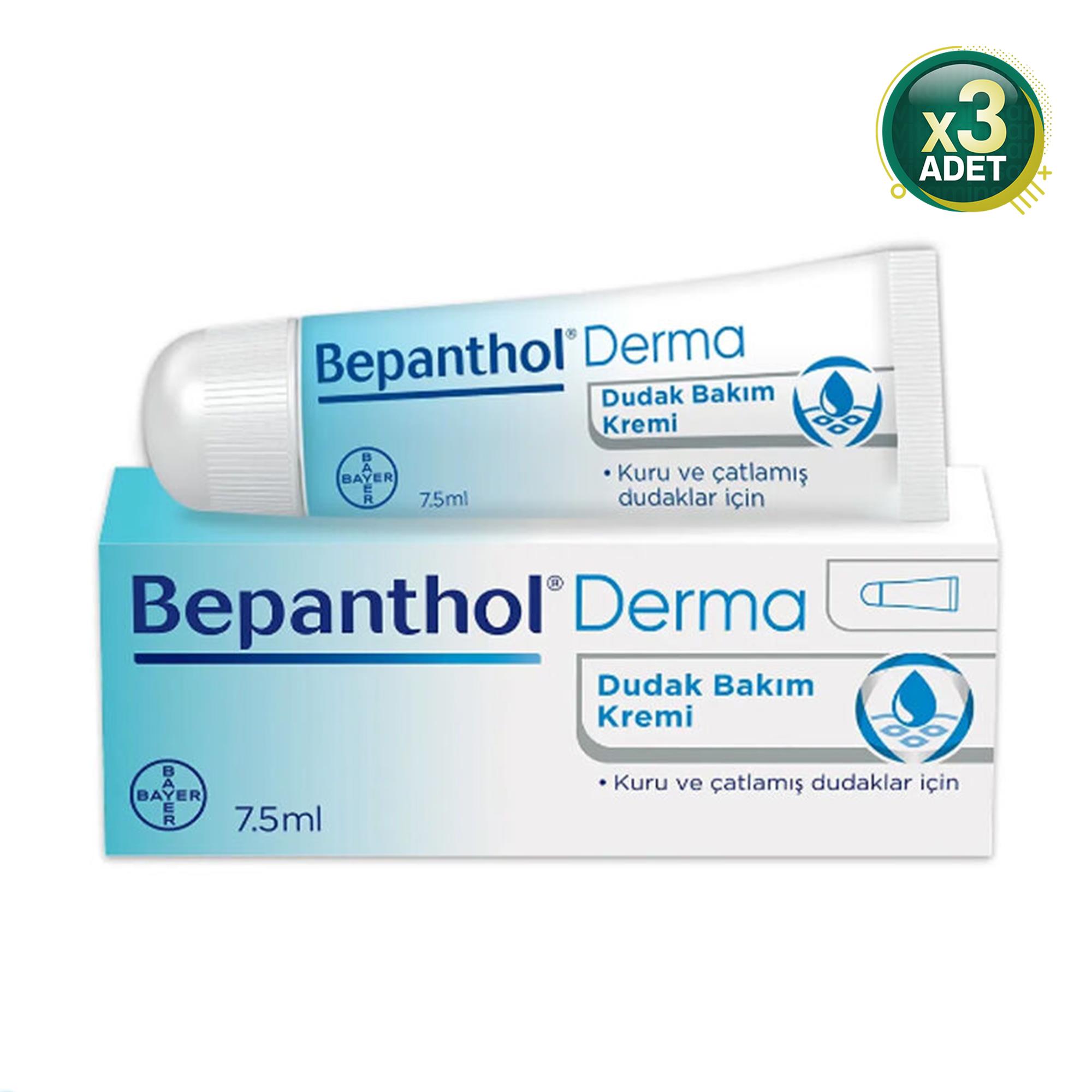 Bepanthol Dudak Bakım Kremi 7.5ml 3 Adet