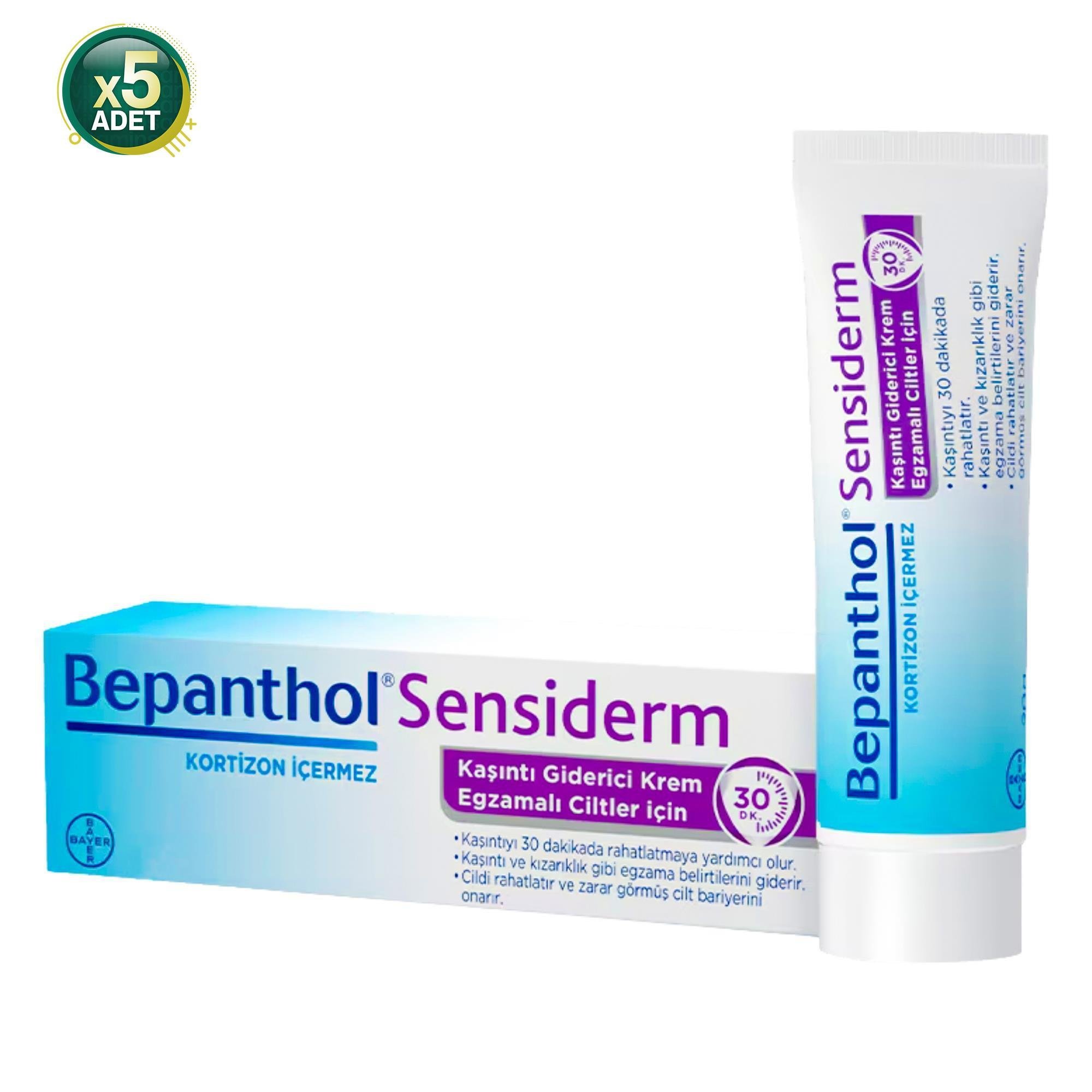 Bepanthol Sensiderm 50 gr 5 Adet Egzama ve Kaşıntı Giderici Krem