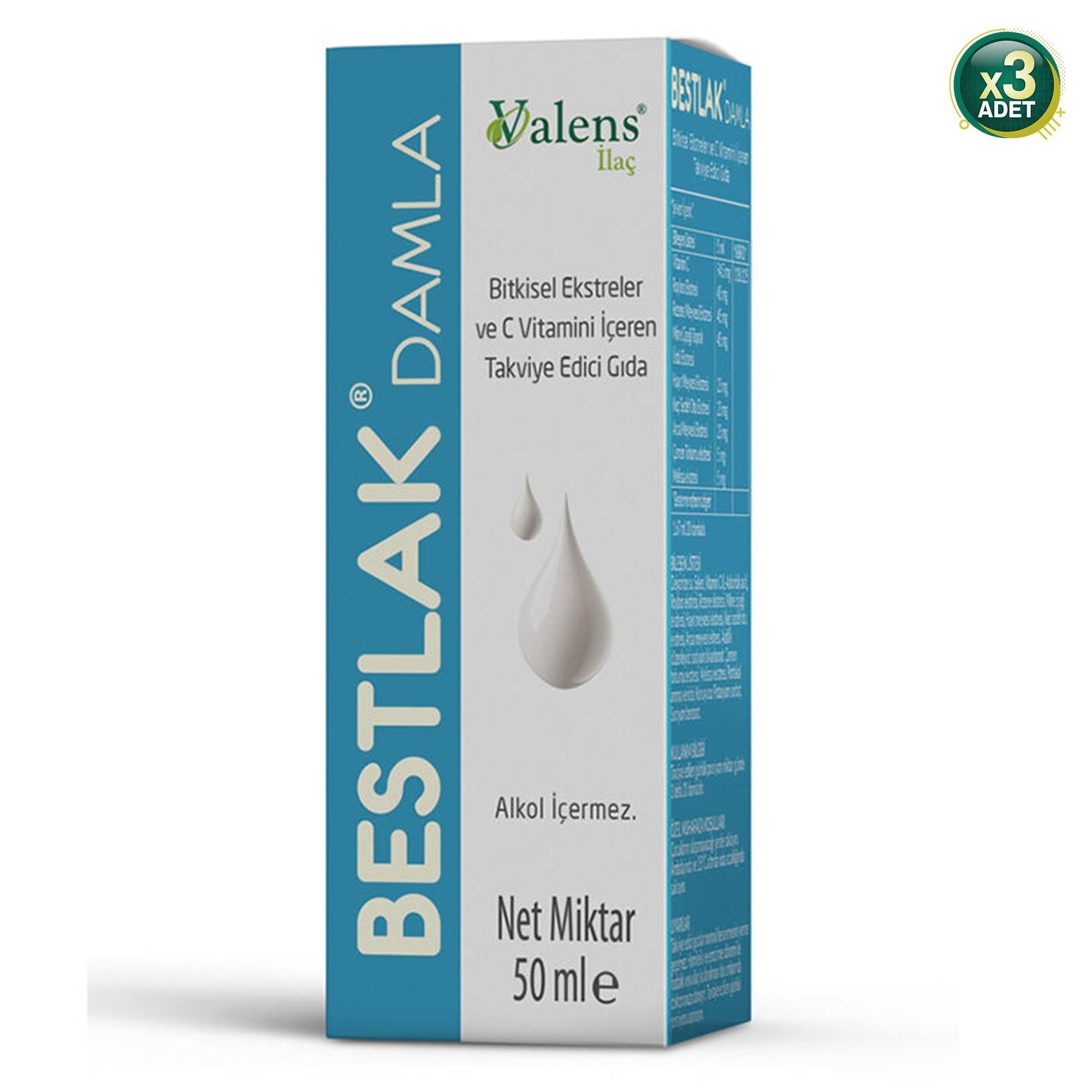 Bestlak Süt Arttırıcı Damla 50 ml (3 ADET)