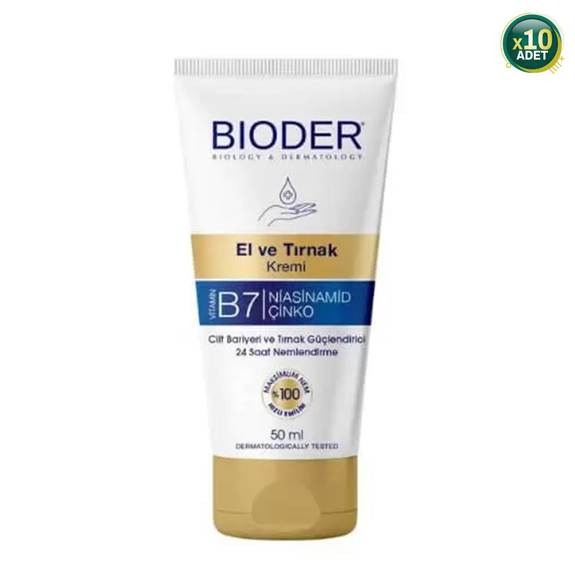 Bioder El ve Tırnak Kremi 50 ml 10 Adet