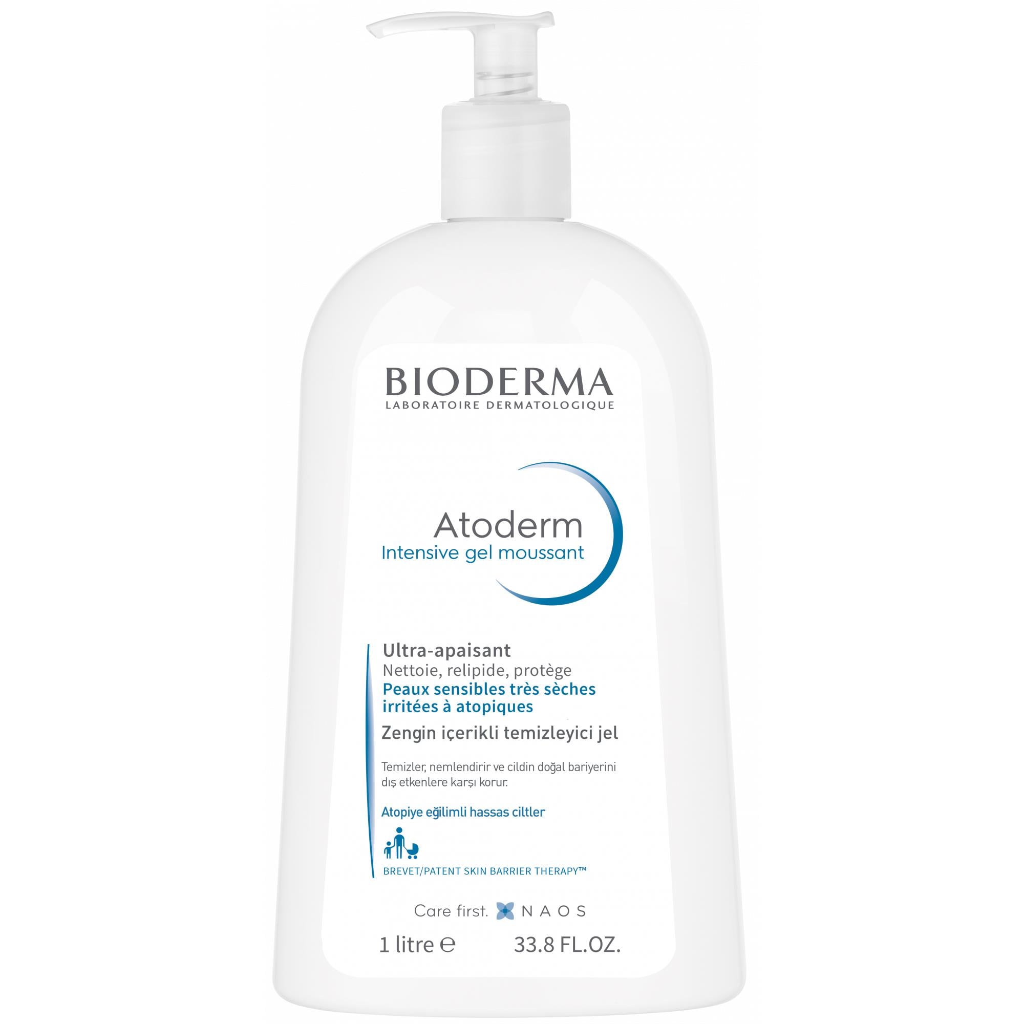 Bioderma Atoderm Intensive Foaming Gel 1000 ml Kuru ve Atopik Ciltler için Temizleyici Jel