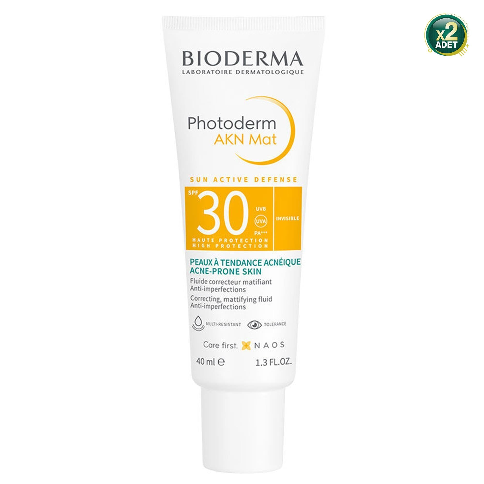 Bioderma Photoderm AKN Mat 40 ml 2 Adet 30 Faktör Güneş Kremi