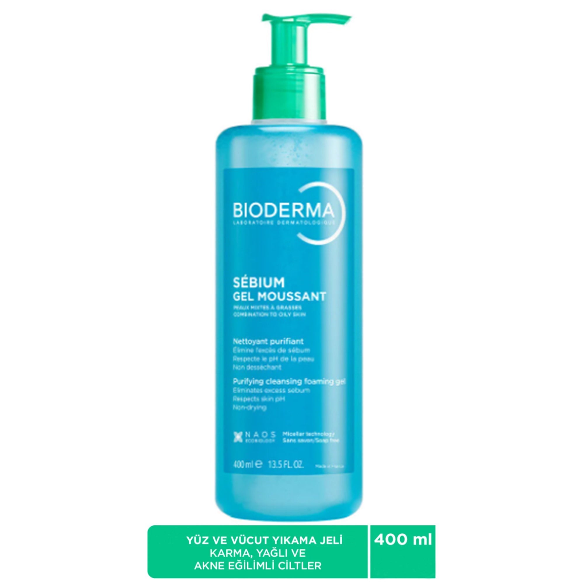 Bioderma Sebium Foaming Gel 200 ml 2 Adet Yüz Temizleme Jeli