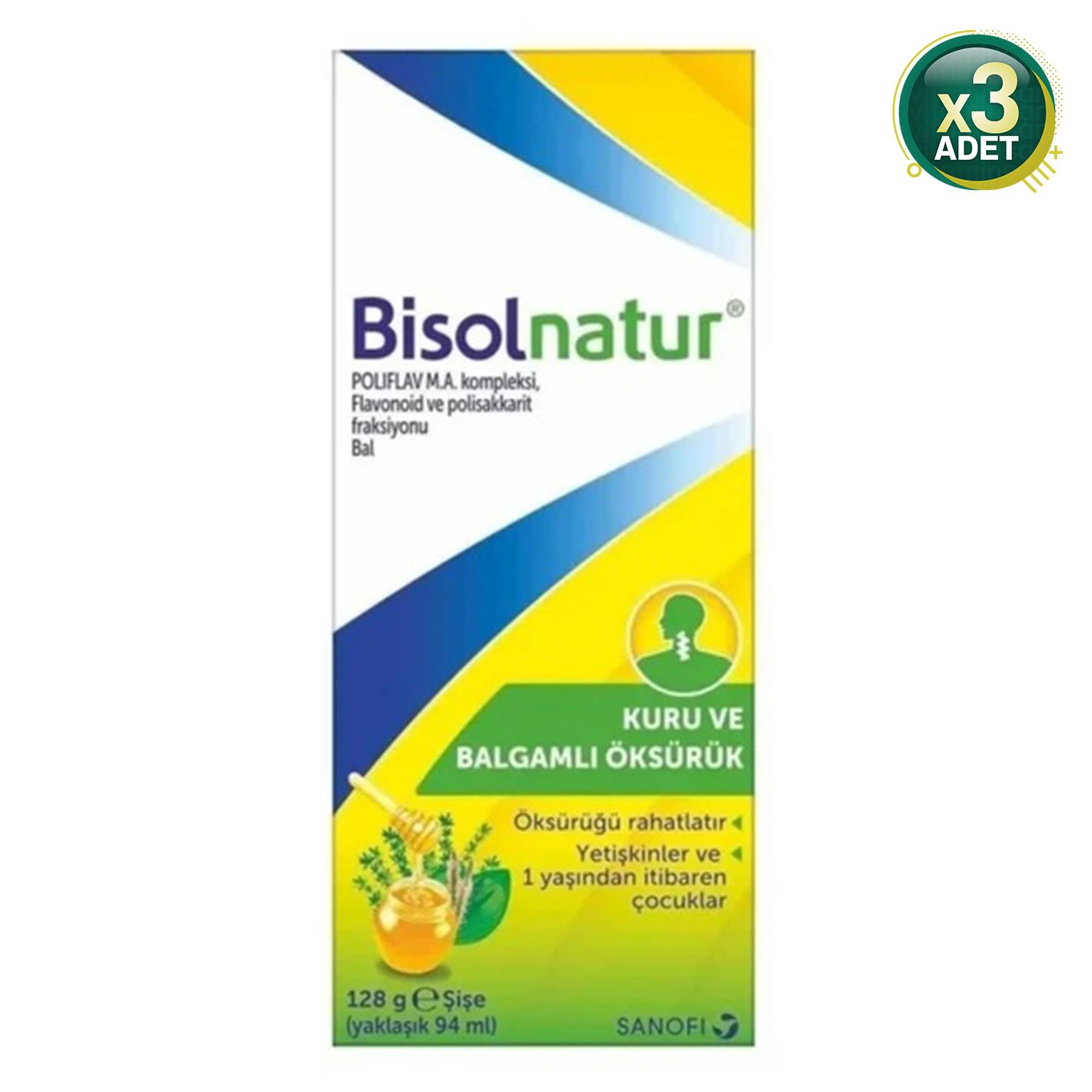 Bisolnatur Bitkisel Şurup 128 gr 3 Adet
