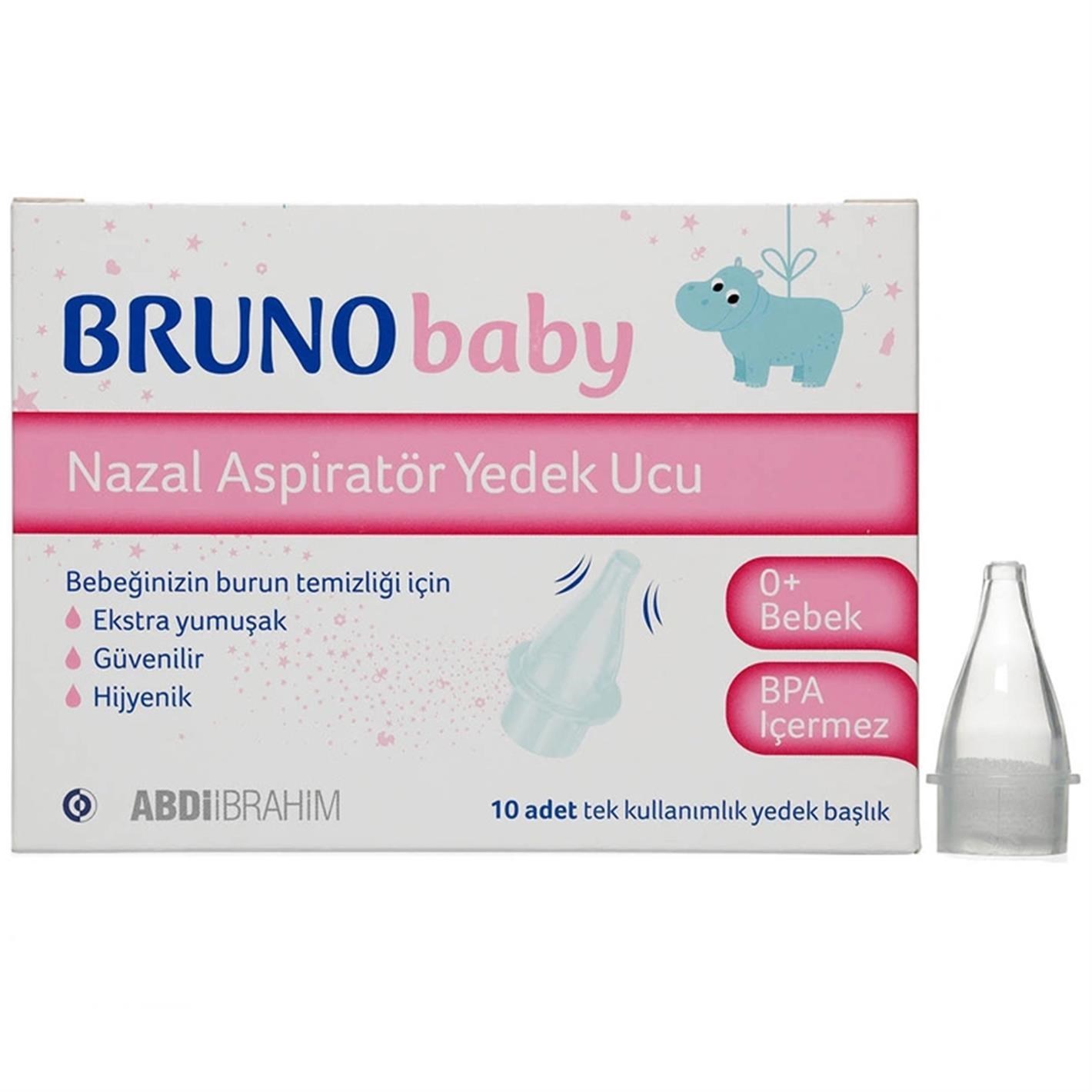 Bruno Baby Nazal Aspiratör Yedek Ucu 10 Adet