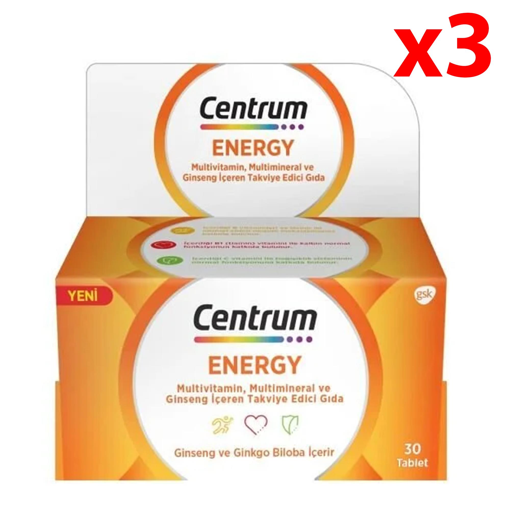 Centrum Energy 30 Tablet 3 Adet