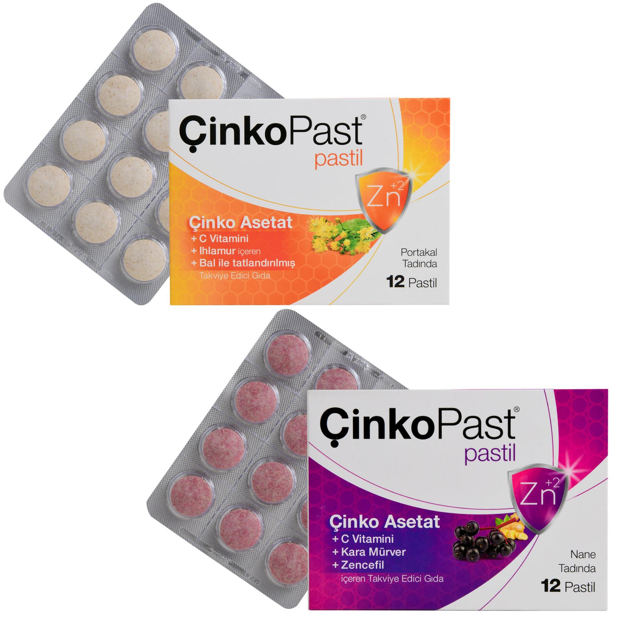 Çinkopast C Vitamini + Nane Zencefil Kara Mürver