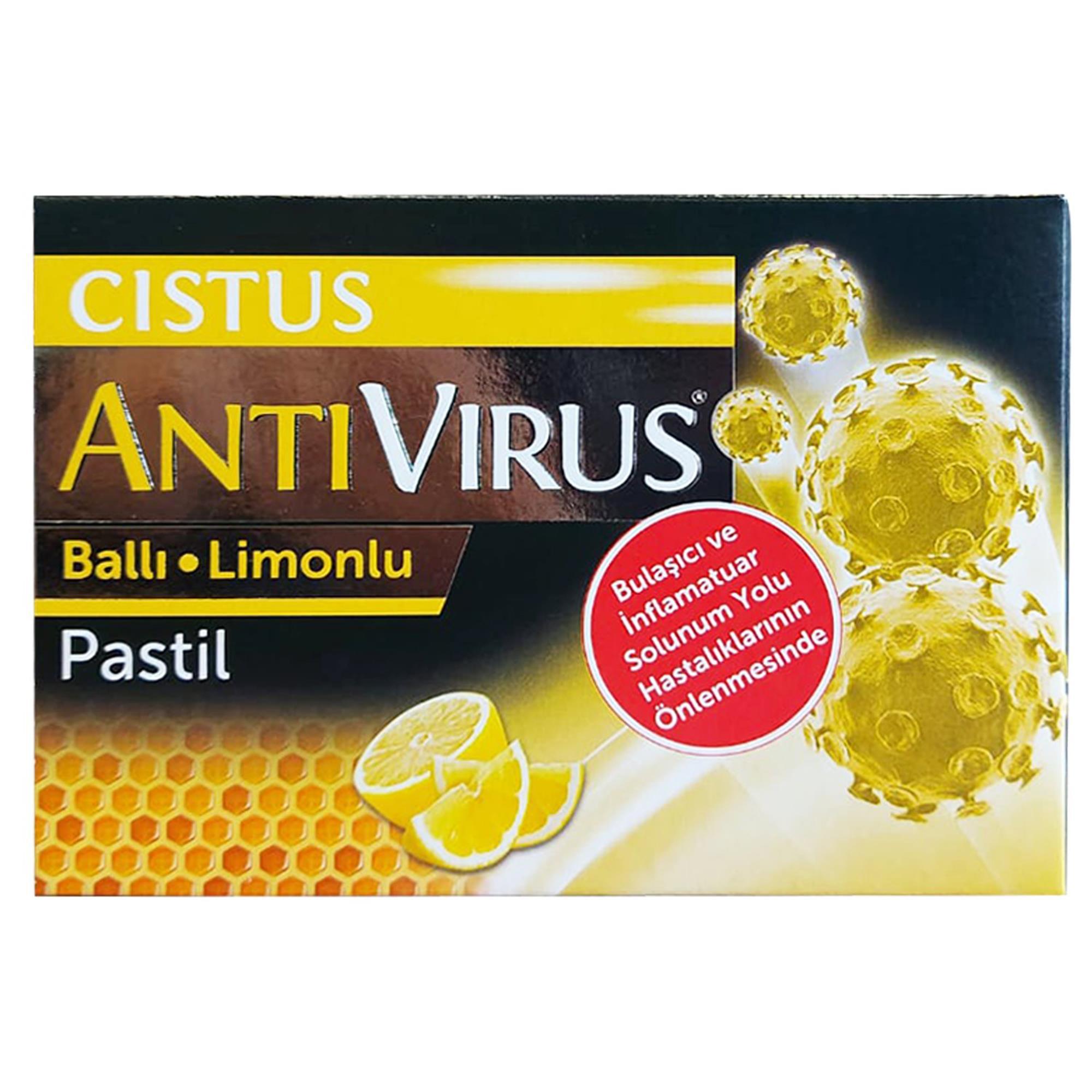 Cistus Antivirus Bal ve Limonlu 10'lu Pastil