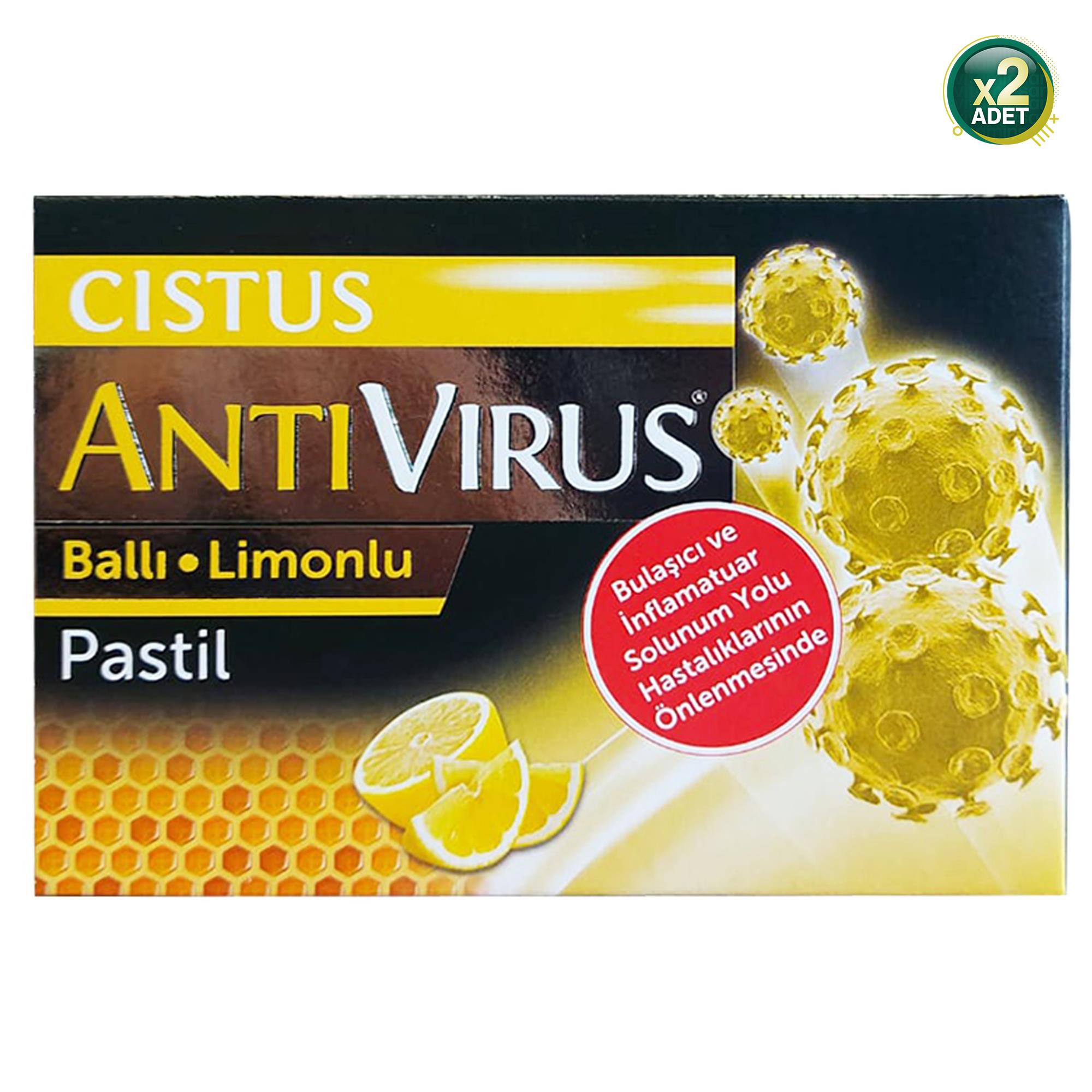 CISTUS Antivirus Pastil Ballı Limonlu 2'li Paket