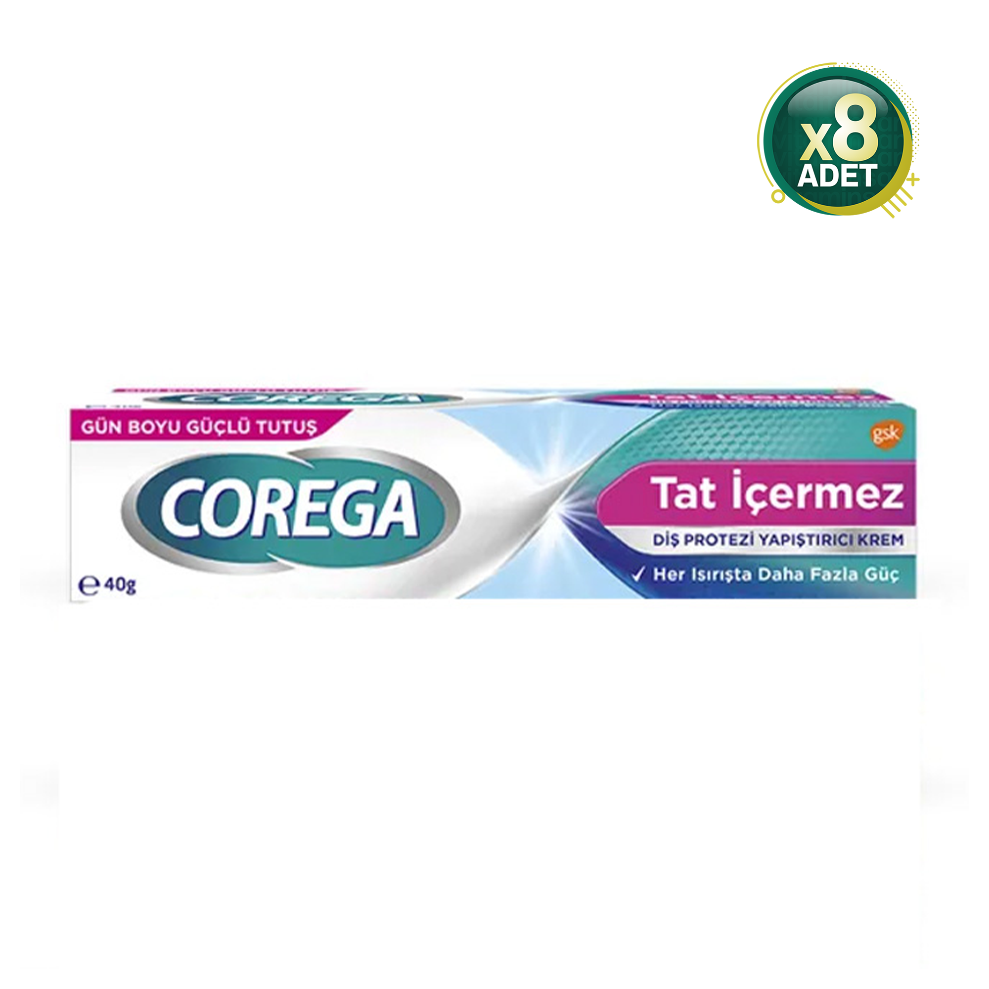 Corega Diş Protezi Yapıştırıcı Krem 40gr 8 Adet