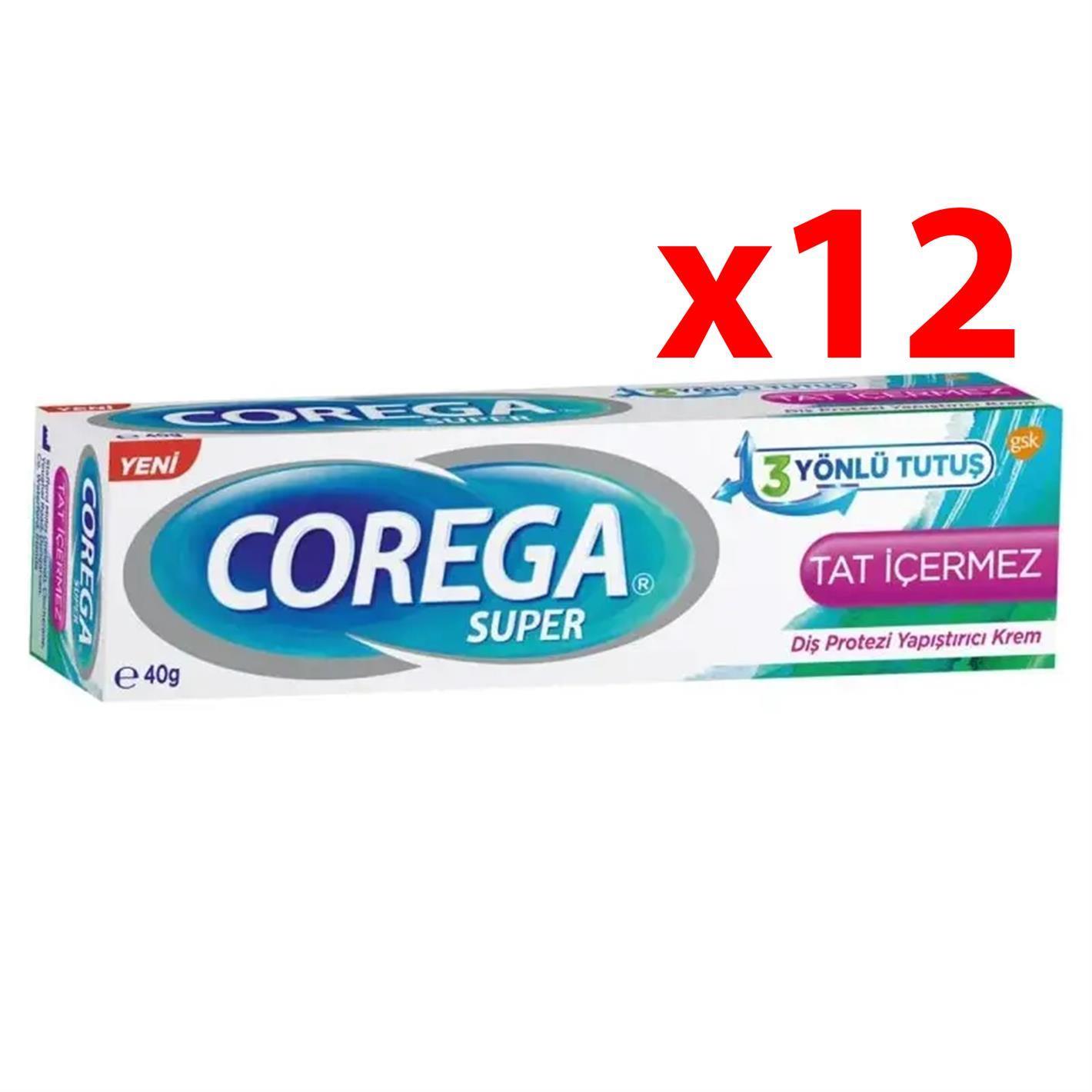 Corega Diş Protezi Yapıştırıcı Krem 40gr 12 Adet