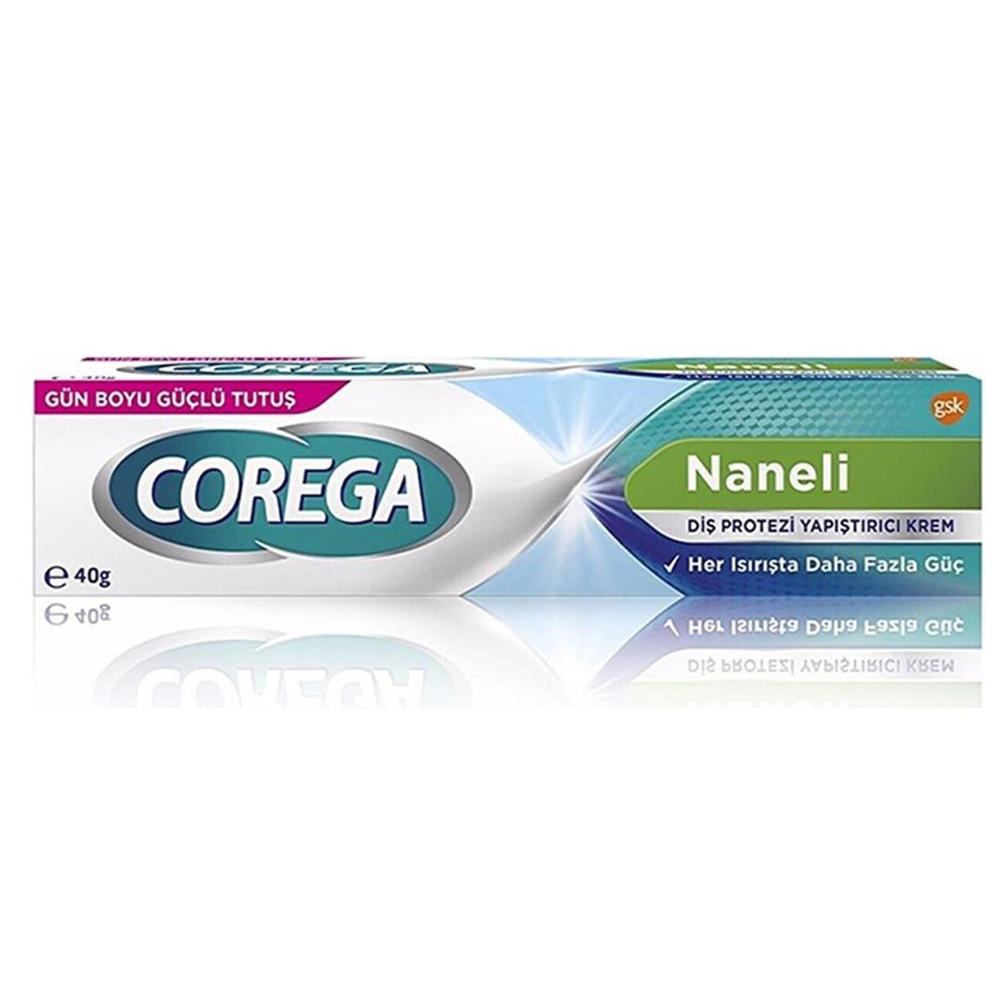 Corega Süper Protez Yapıştırıcı Naneli Krem 40 Gr