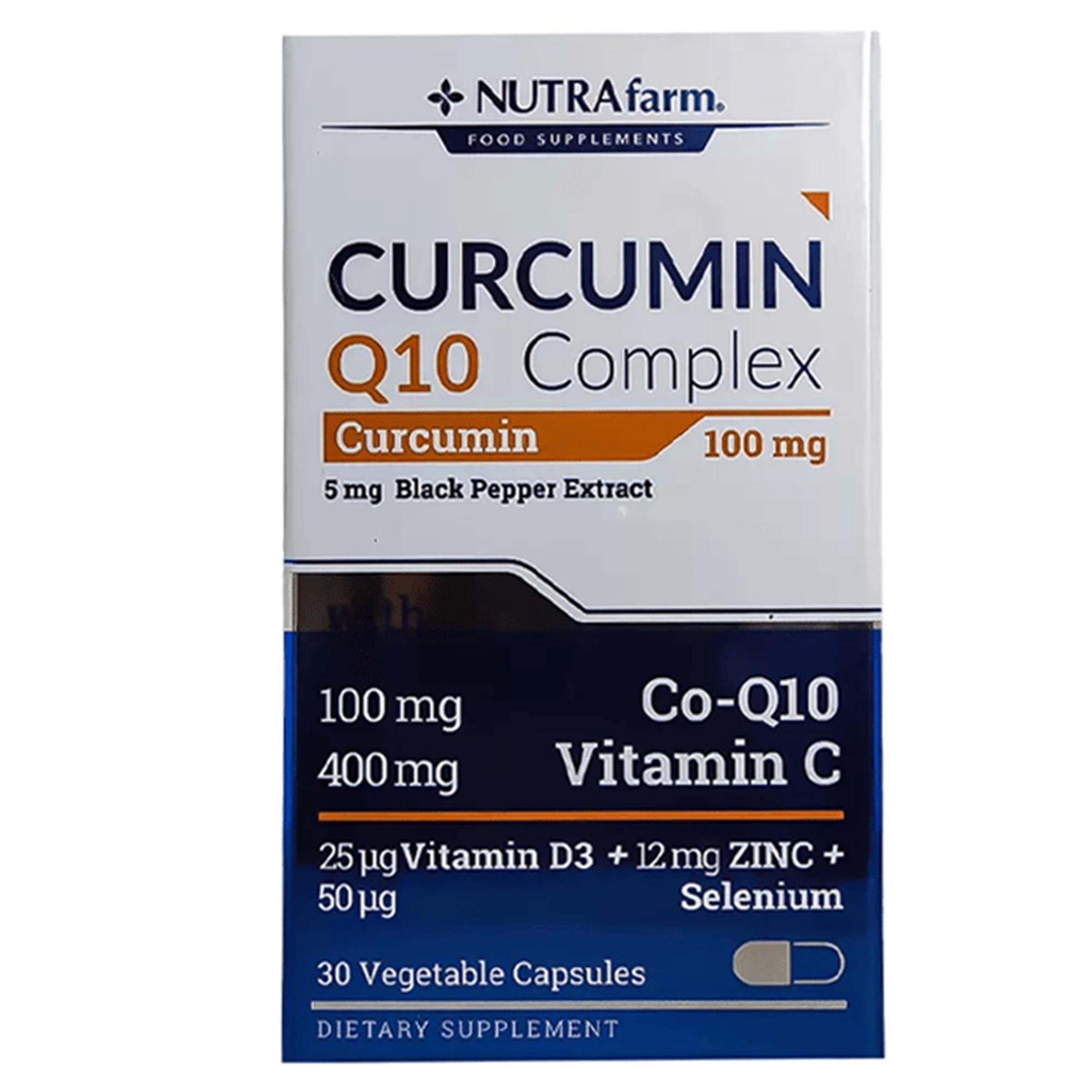 Dermoskin NutraFarm Curcumin 100mg Q10 Complex 30 Kapsül