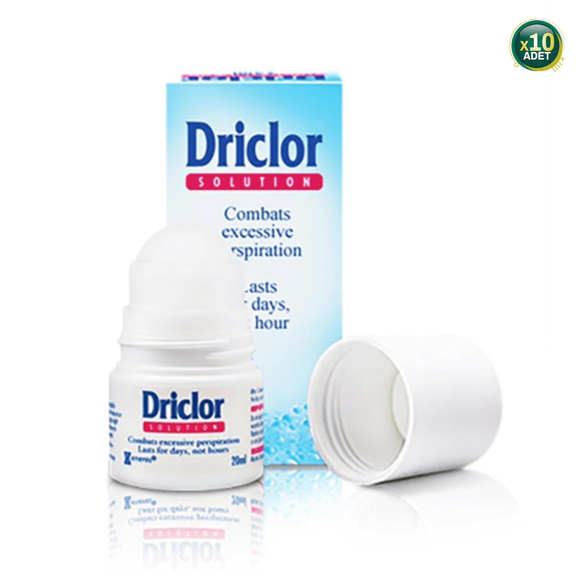 Driclor Antiperspirant 20 ml Roll-On 10 Adet