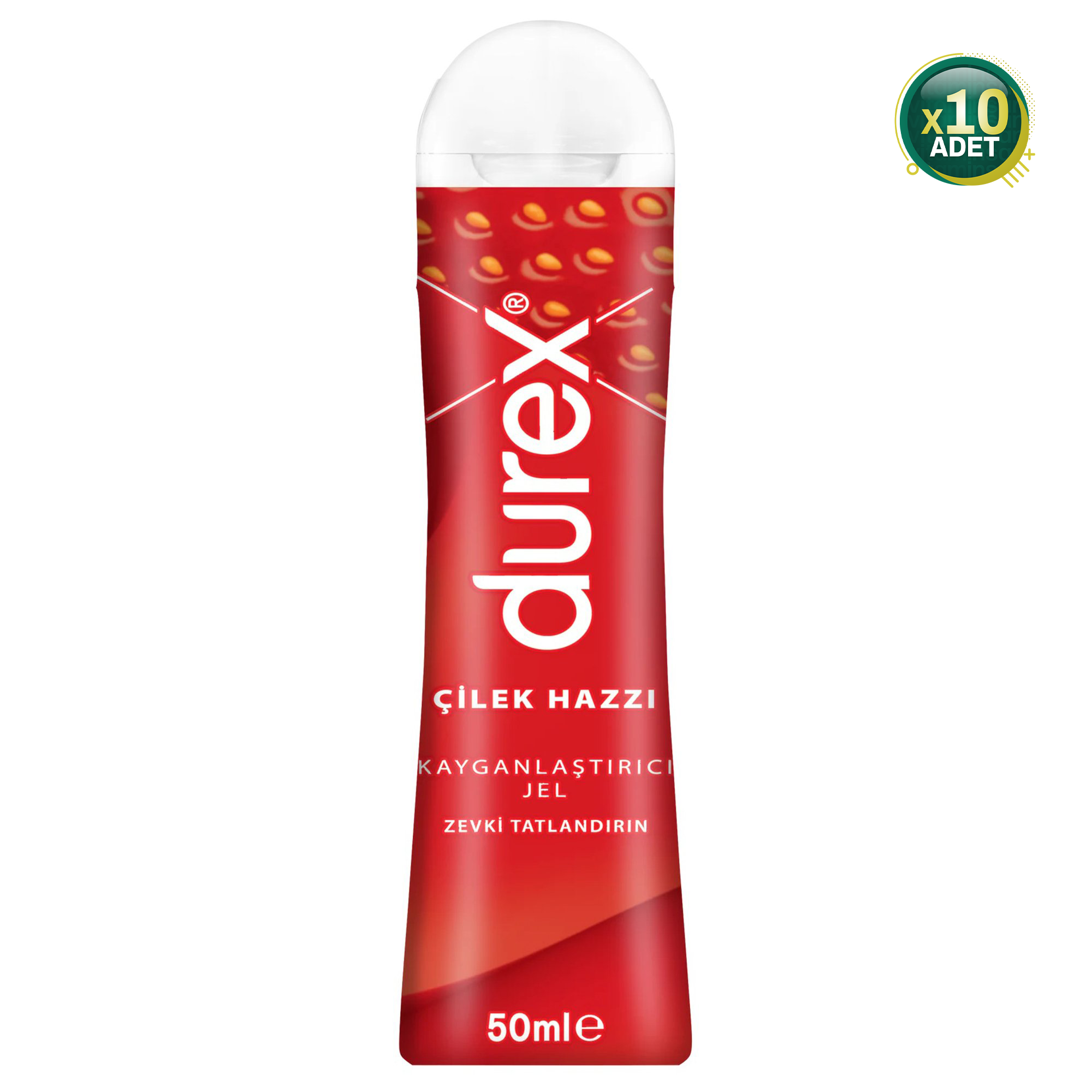 Durex Play Çilek Hazzı Kayganlaştırıcı Jel 50 ml 10 Adet