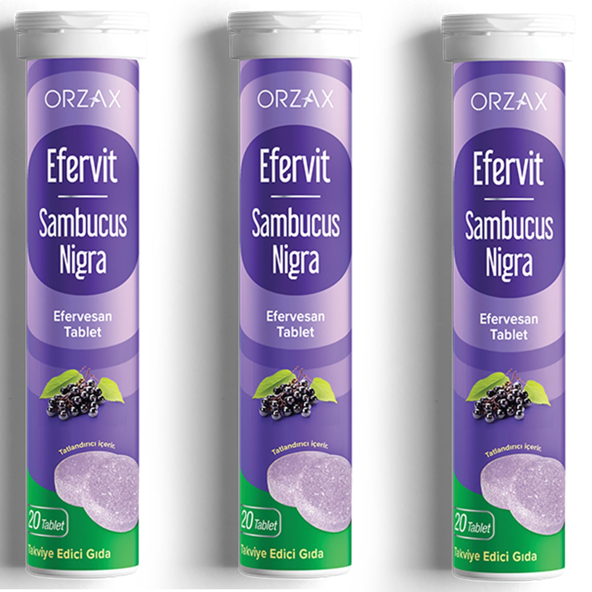Efervit Sambucus Nigra 20 Efervesan Tablet 3 Adet
