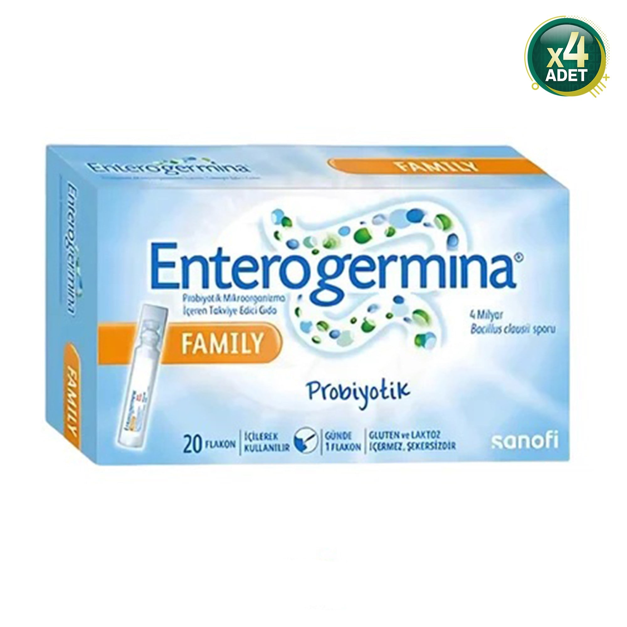Enterogermina Family 5 ml 20 Flakon 4'lü