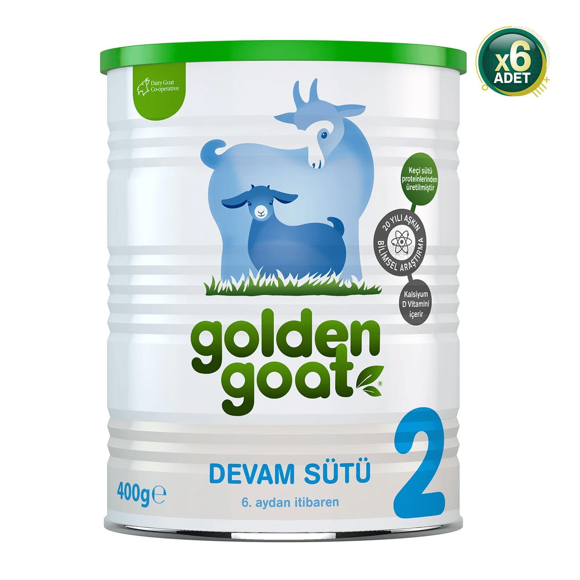 Golden Goat 2 Keçi Sütü Bazlı Ürün 400gr 6 Adet