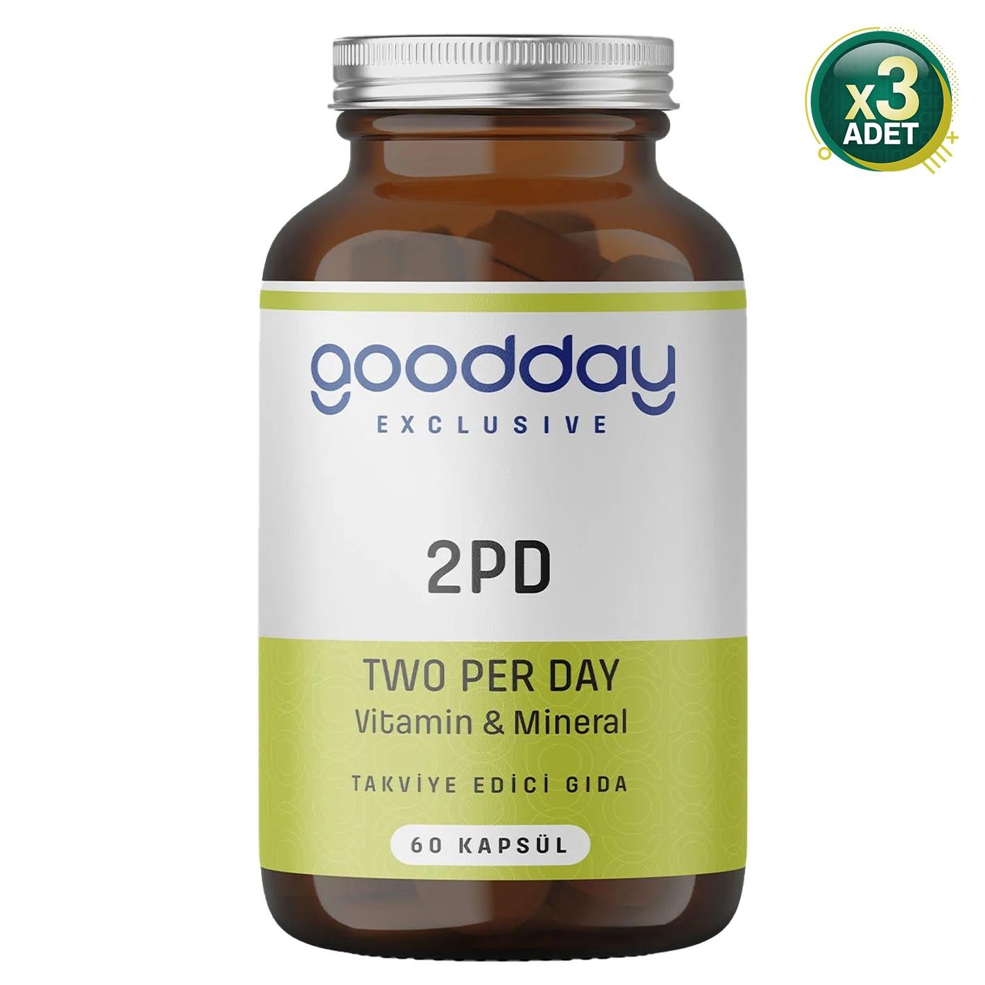 Goodday 2PD Two Per Day 60 Kapsül 3 Adet