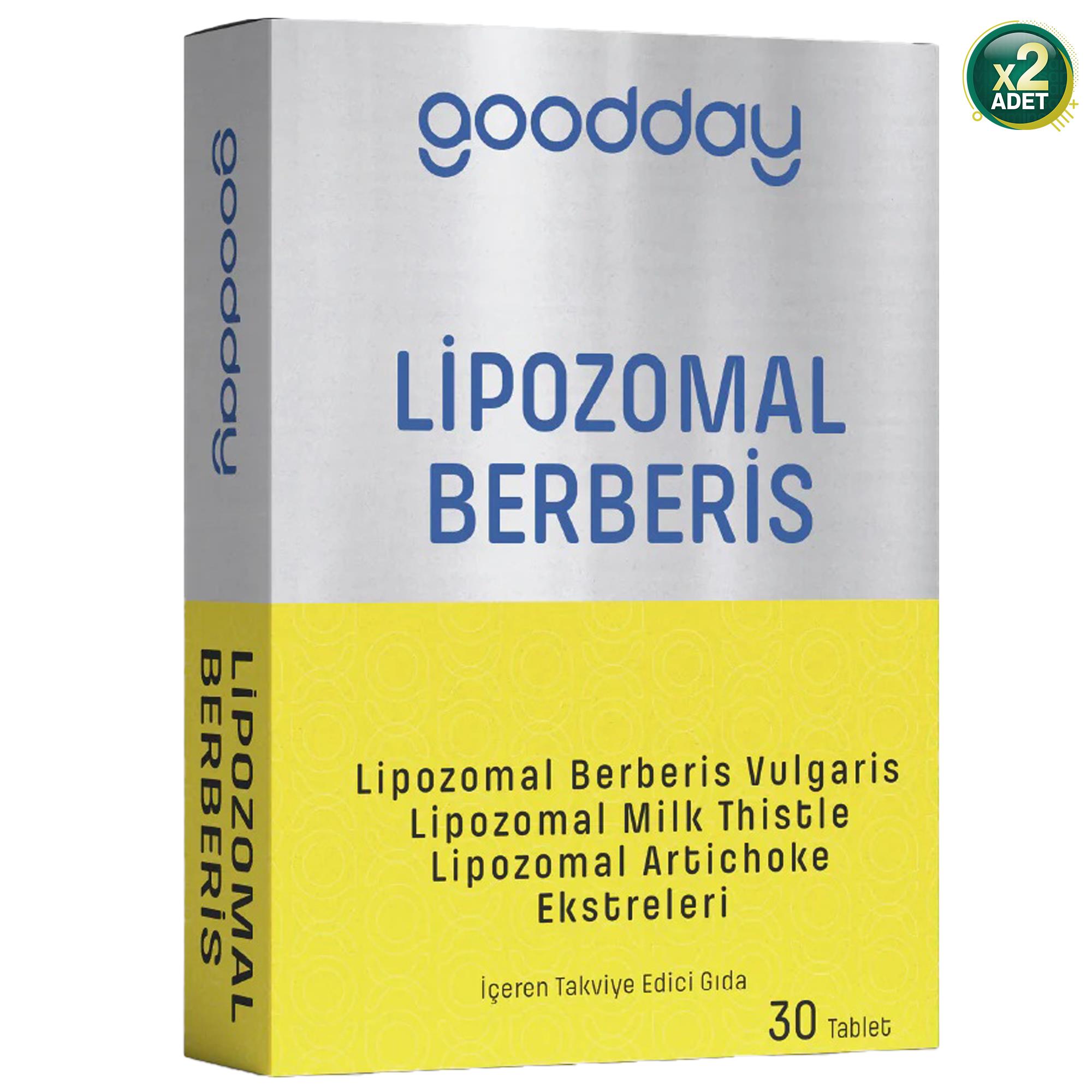 Goodday LİPOZOMAL BERBERİS 30 TABLET 2 ADET