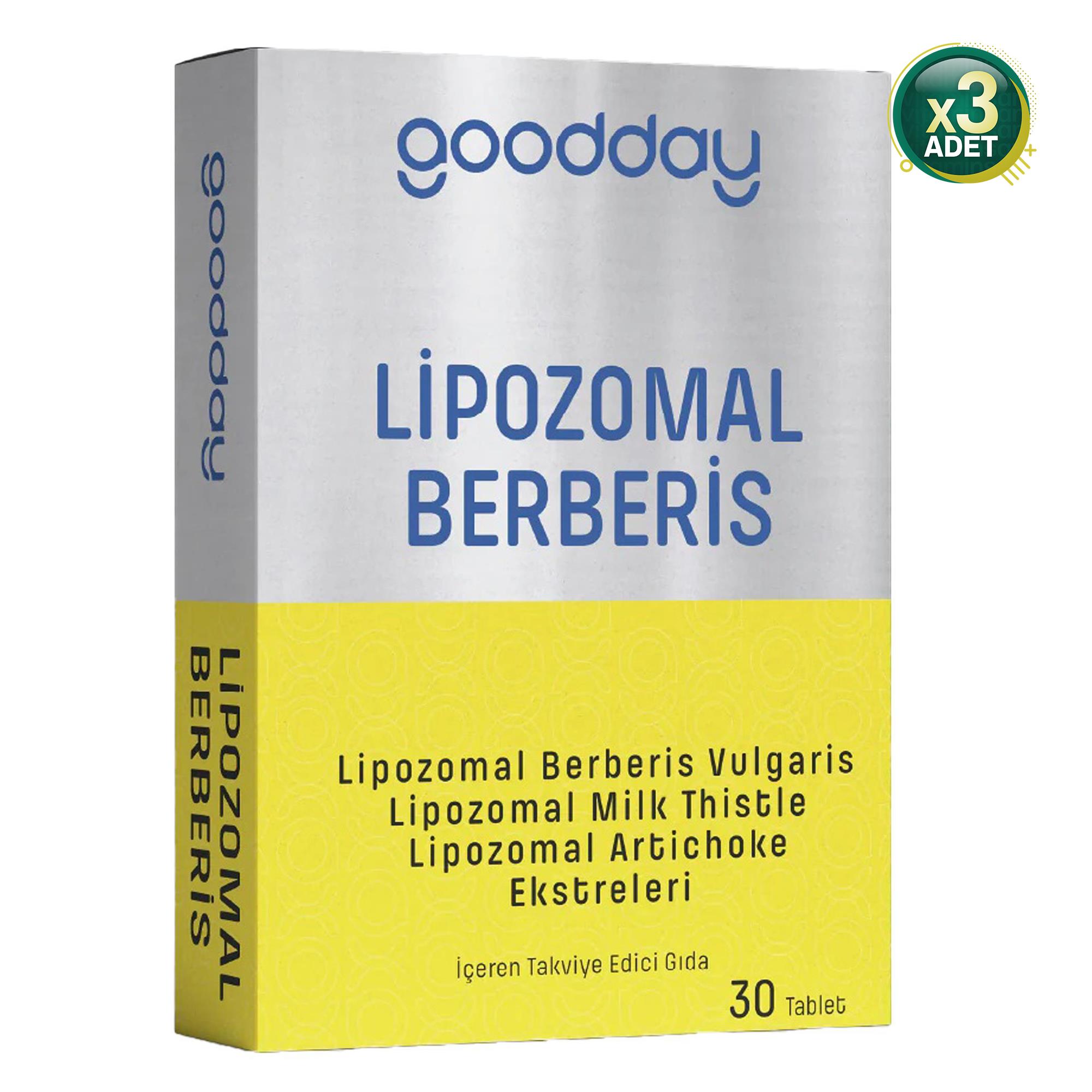 Goodday Lipozomal Berberis 30 Tablet 3 Adet
