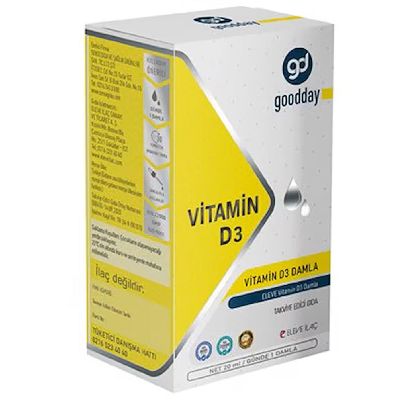 Goodday Vitamin D3 Damla 20 ml