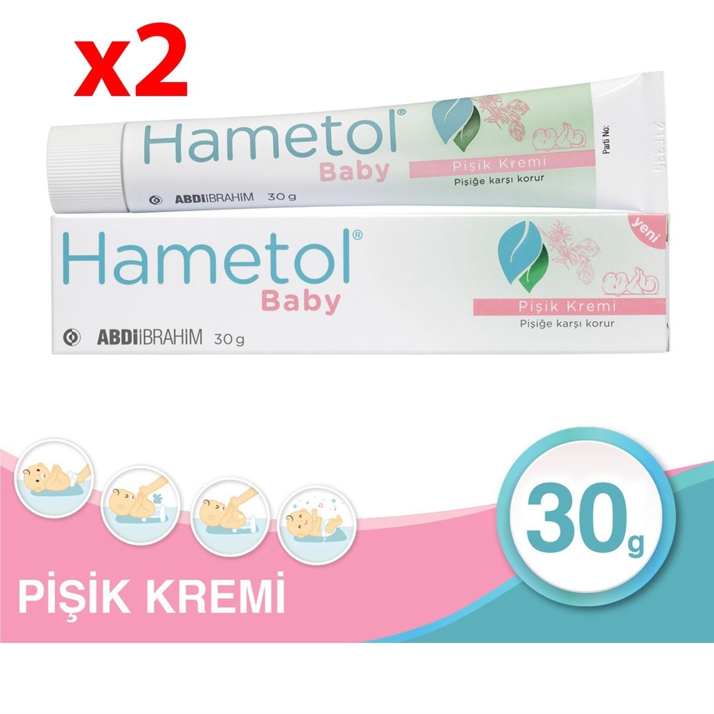 Hametol Baby Bez Bölgesi Bakım Pişik Kremi 30 g 2 Adet