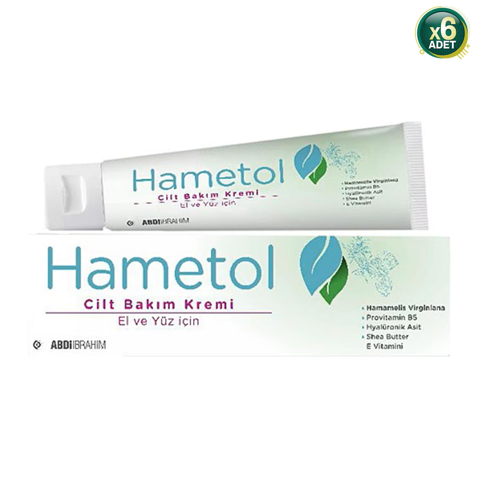Hametol Cilt Bakım Kremi 30 Gr 6 Adet