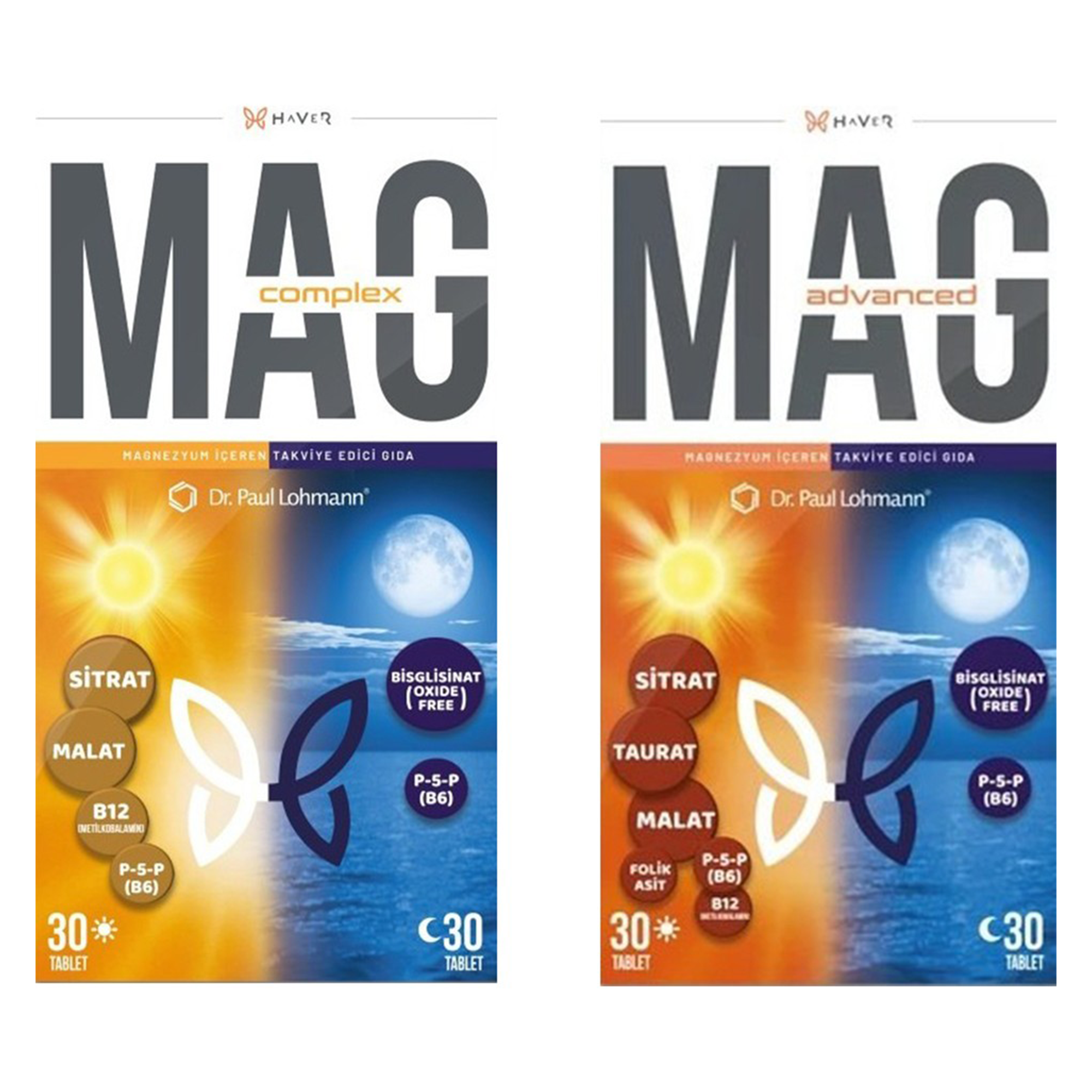 Haver Mag Advanced 60 Tablet + Haver Mag Complex 60 Tablet