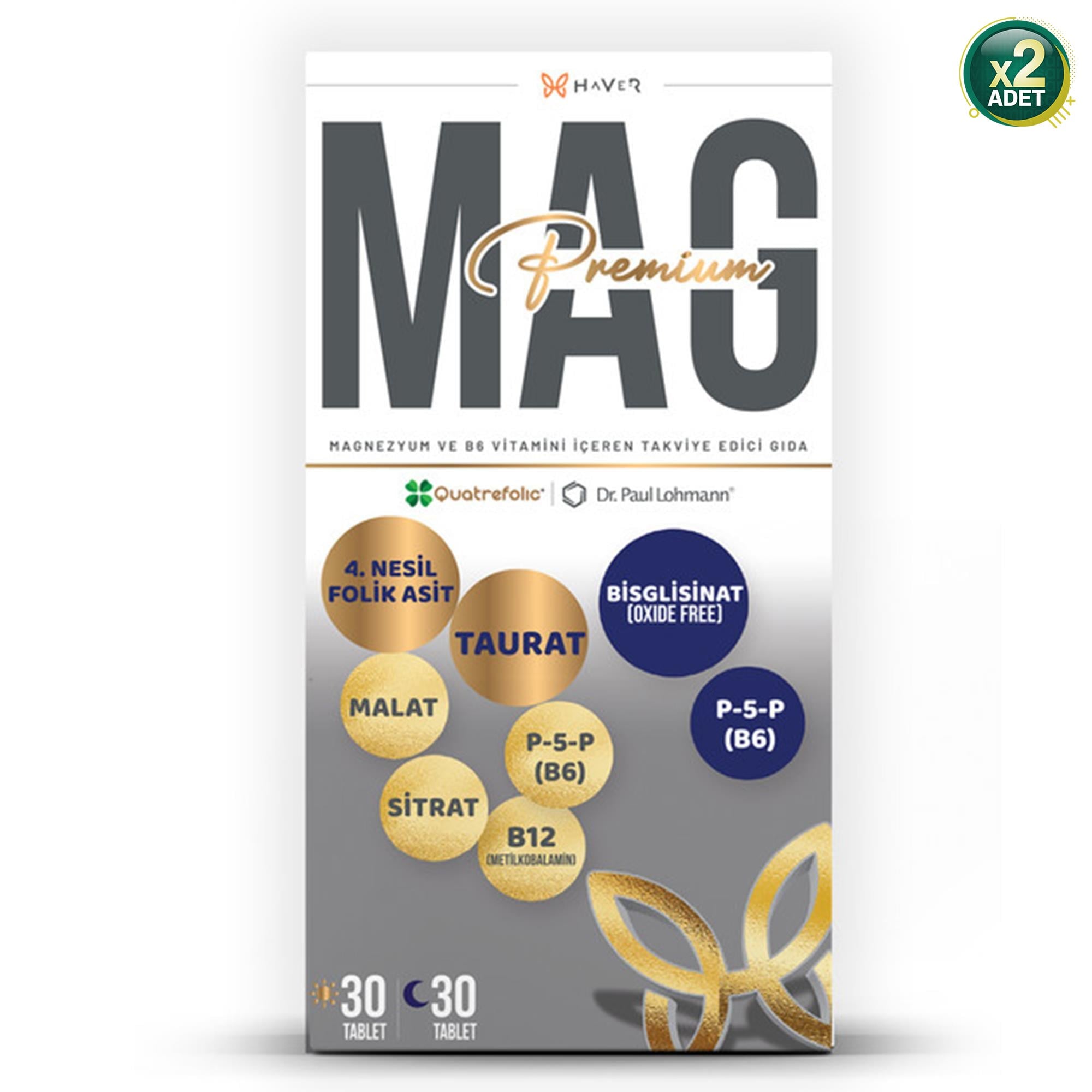 Haver MAG Premium 60 Tablet 2 Adet