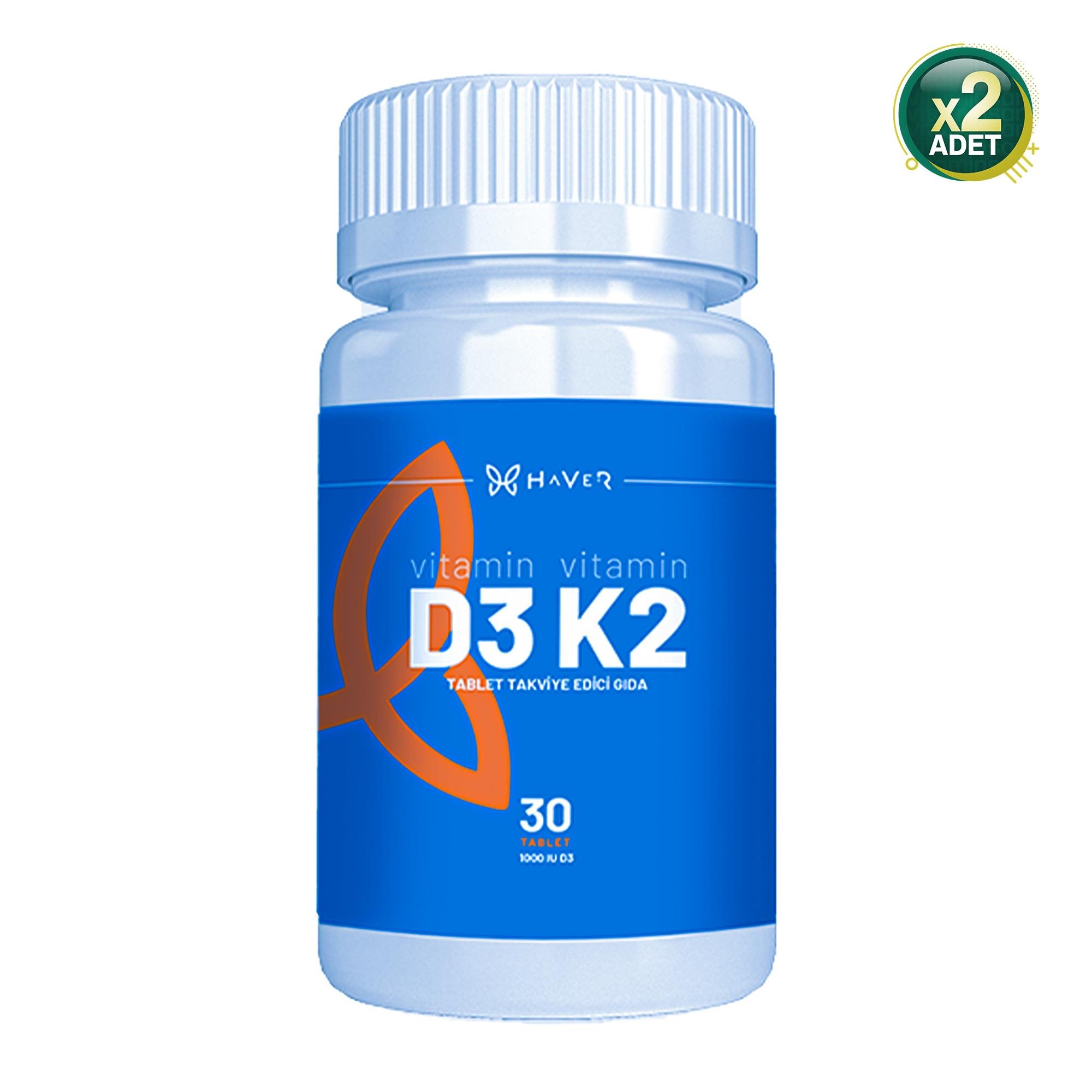 Haver Vitamin D3K2 30 Tablet 2 Adet
