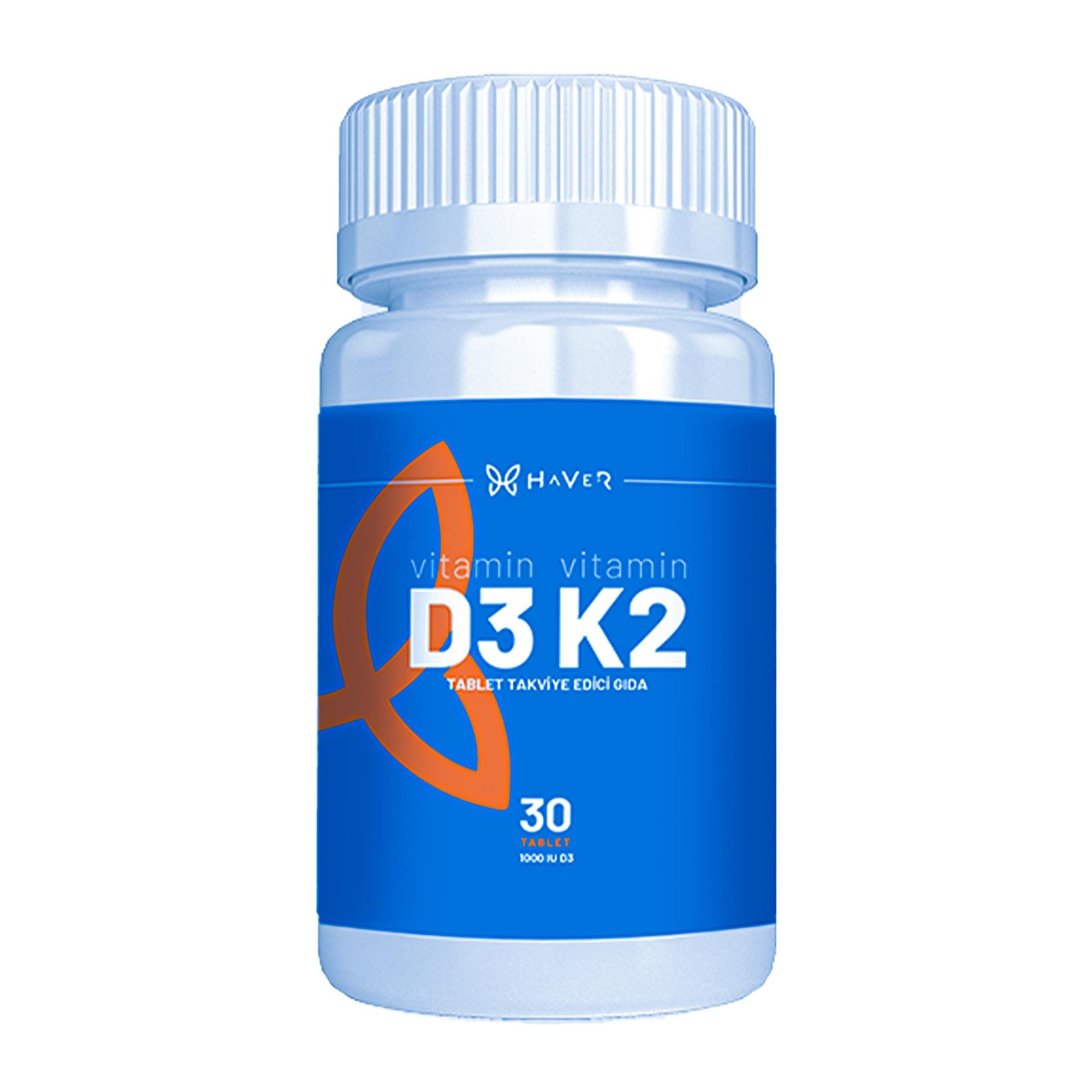 Haver Vitamin D3K2 30 Tablet