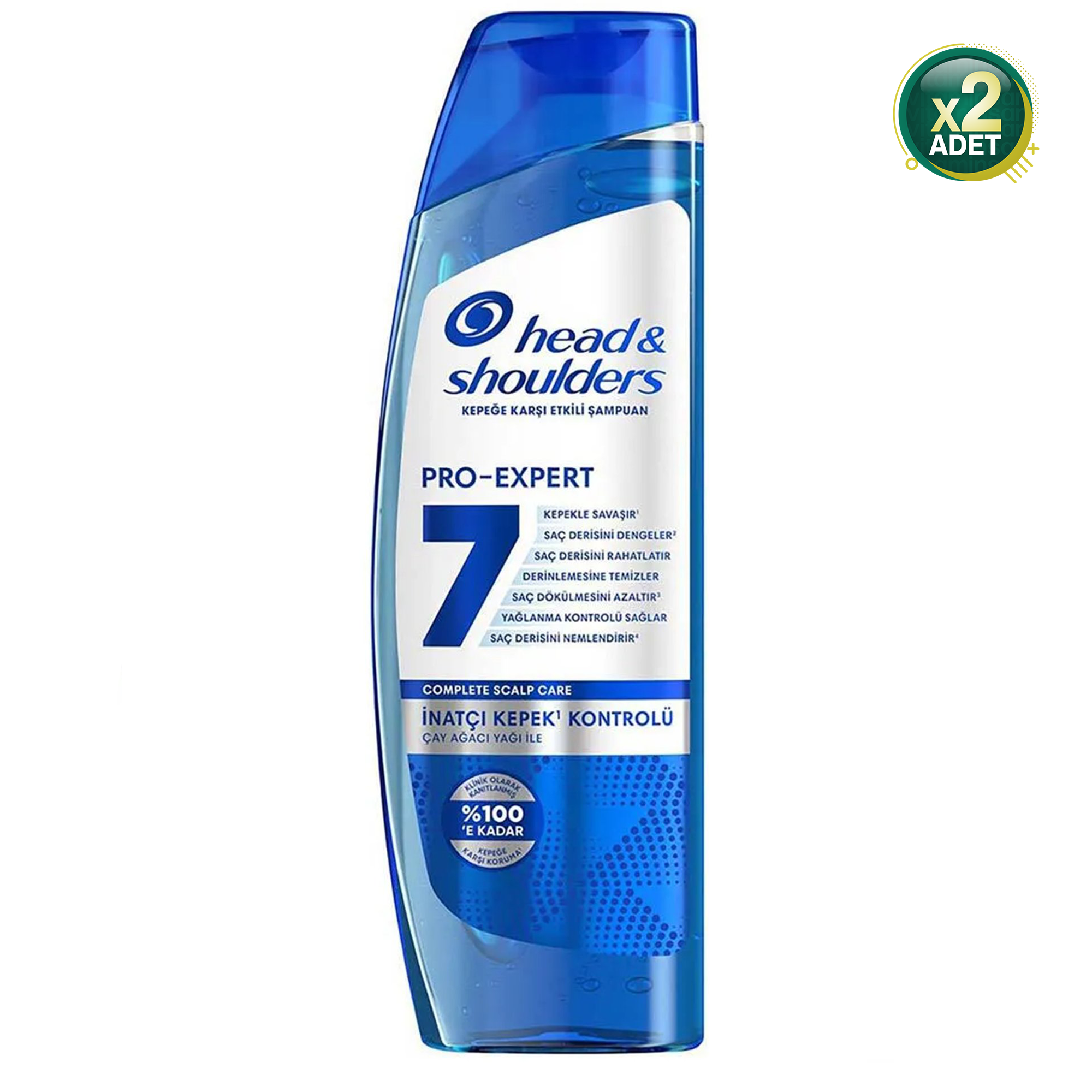 Head & Shoulders Pro-Expert 7 Çay Ağacı ile İnatçı Kepek Kontrolü Şampuan 300 ml 2 Adet