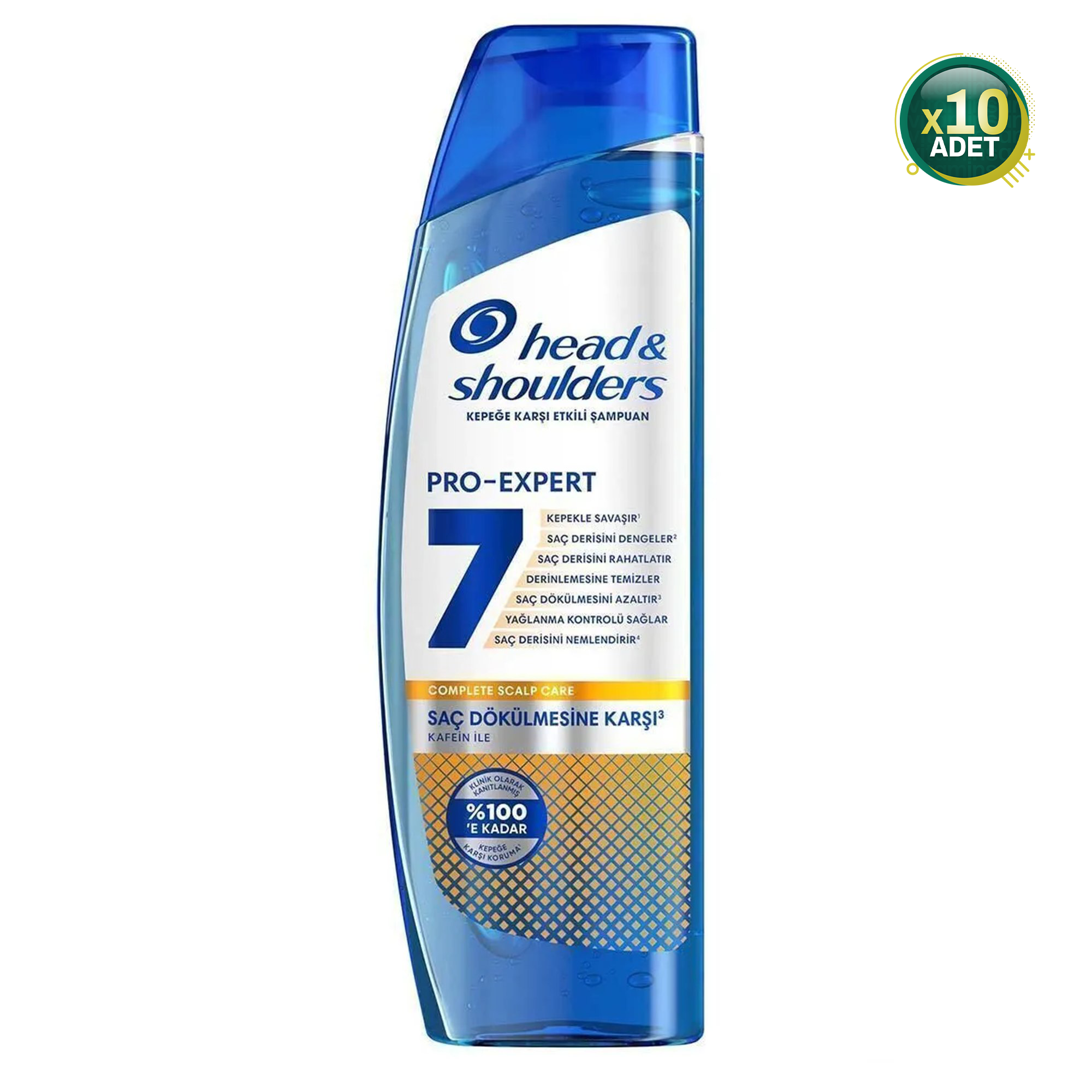 Head & Shoulders Pro-Expert 7 Kafein ile Saç Dökülmesine Karşı Şampuan 300 ml 10 Adet